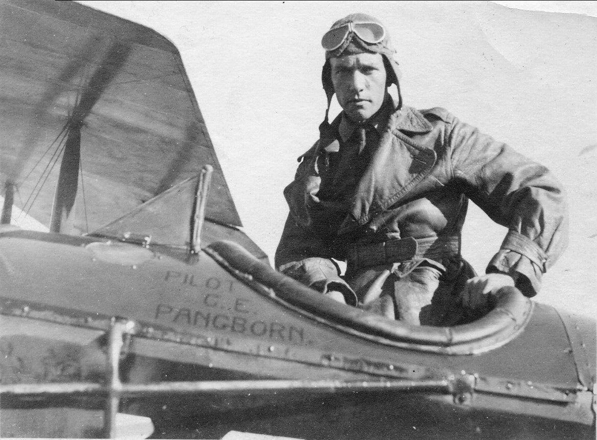 2_Pangborn in his plane