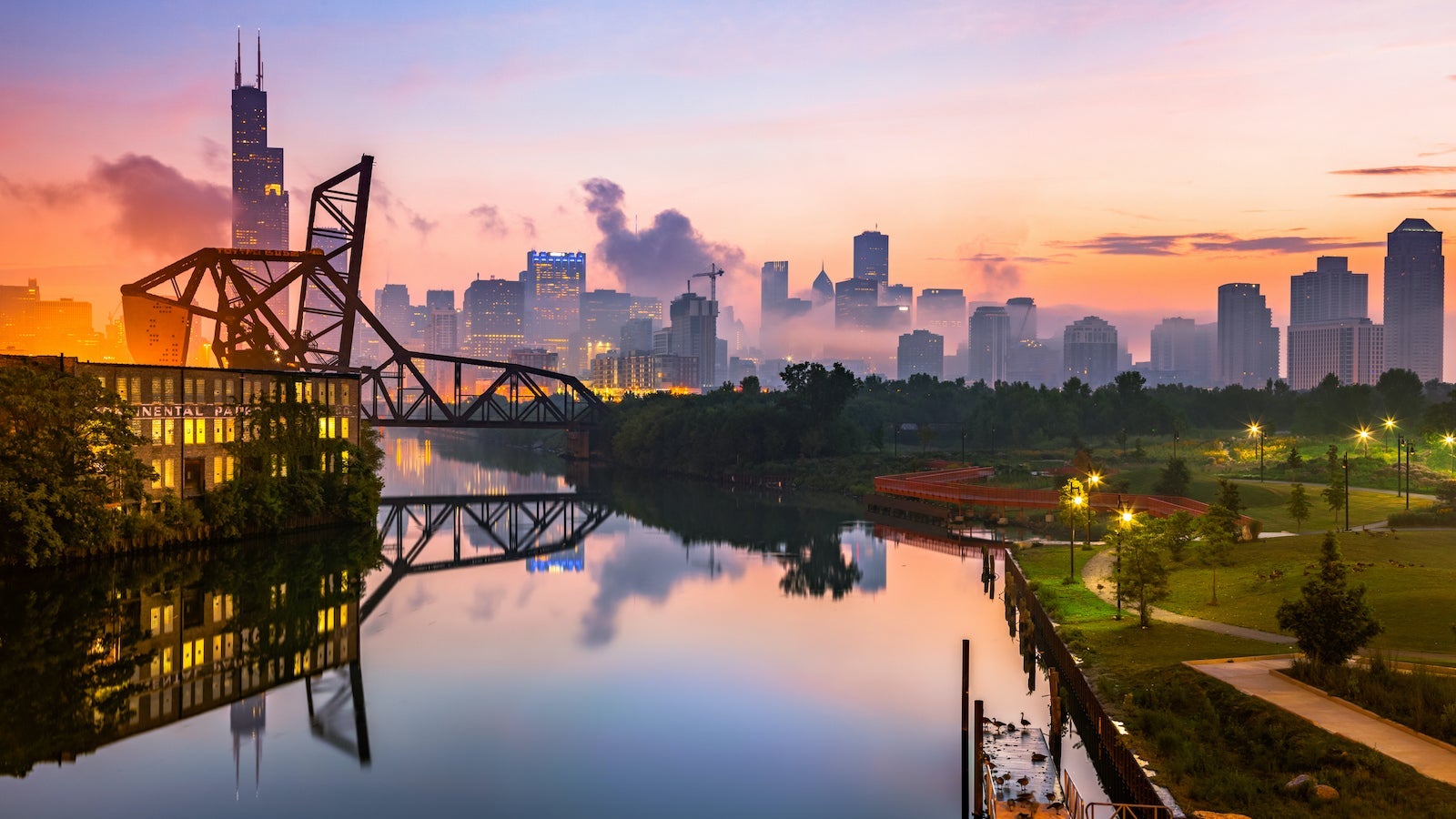 St. Charles Air Line Bridge, Chicago, Illinois, Am
