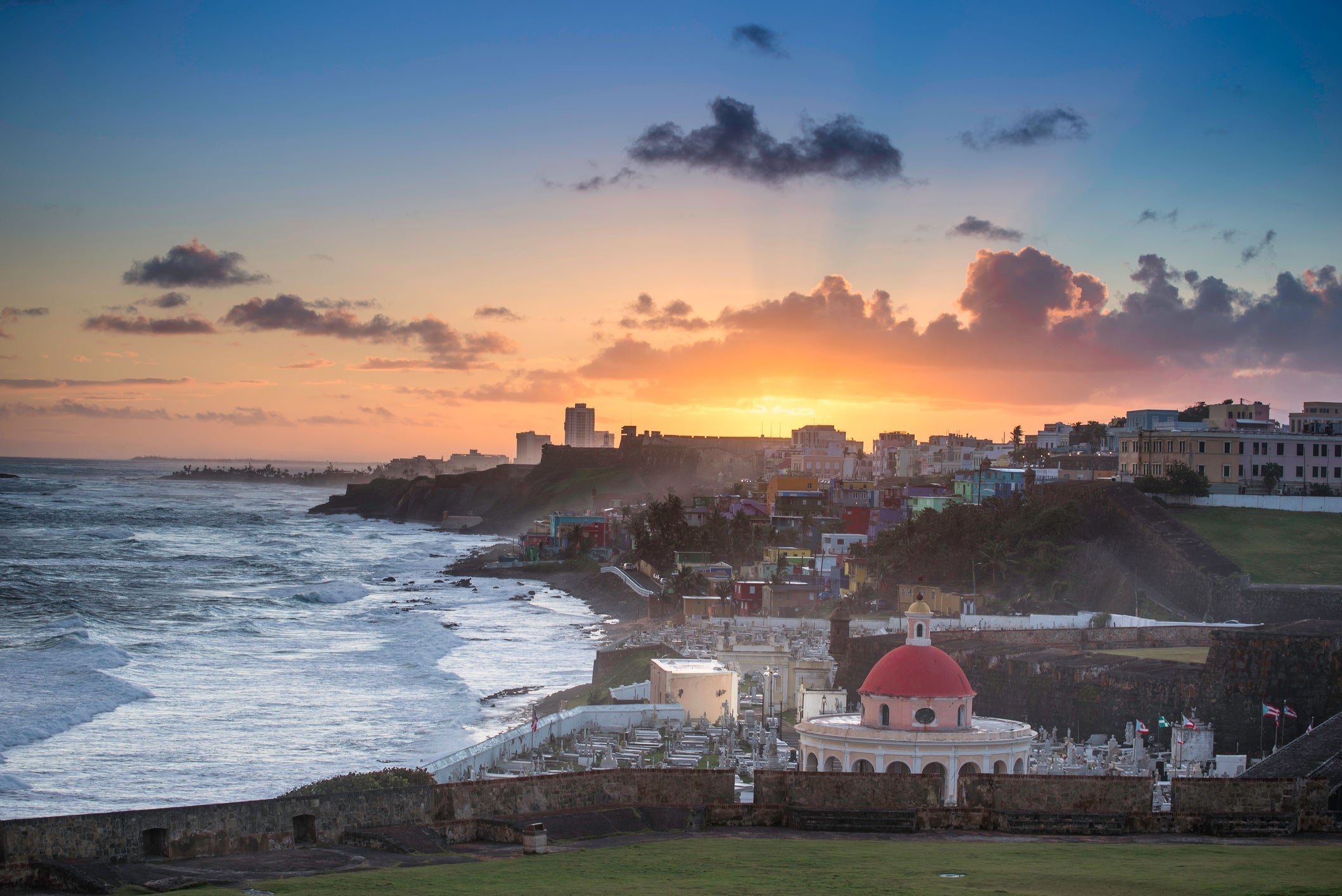 Cemetery in old San Juan, Puerto Rico