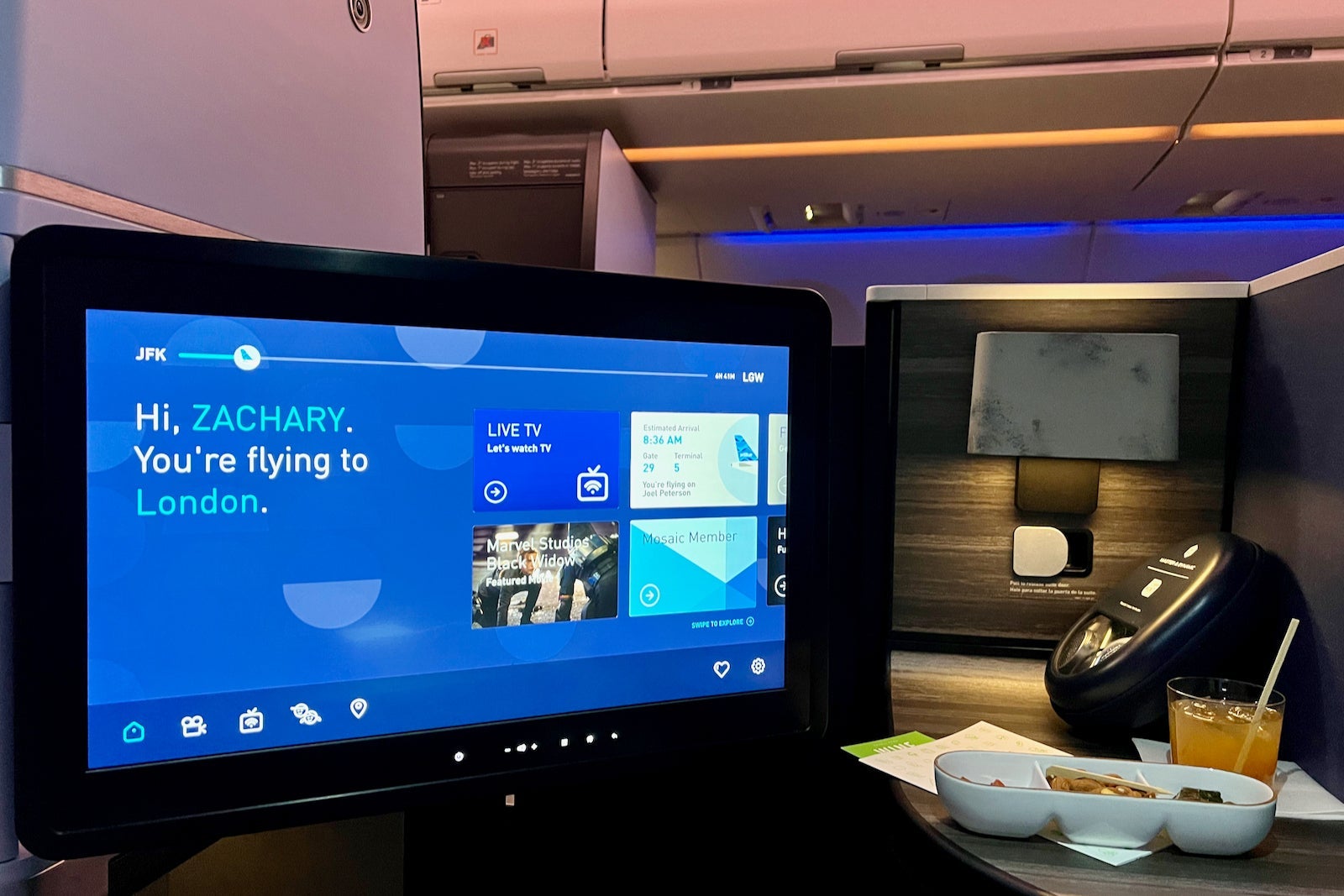 JetBlue Mint Studio Suite Airbus A321LR New York London