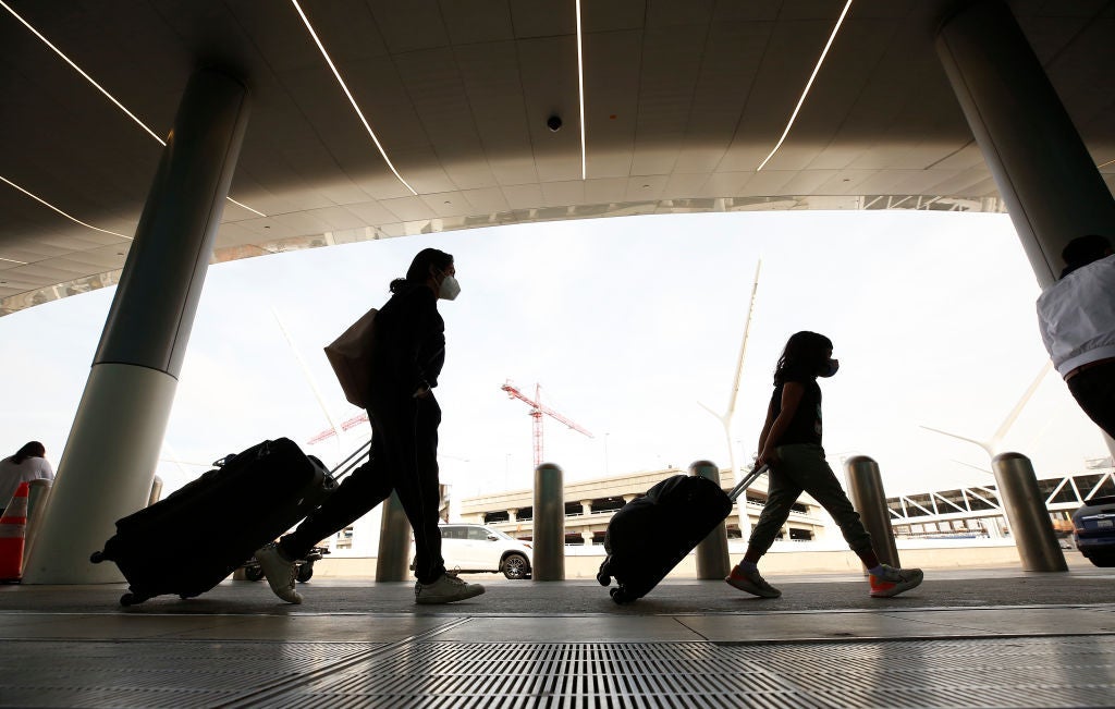 Up to 2 million people are expected to pass through Los Angeles International Airport during the two-week Thanksgiving holiday period that begins today, potentially doubling the number from the same time last year. The busiest days are expected to be this