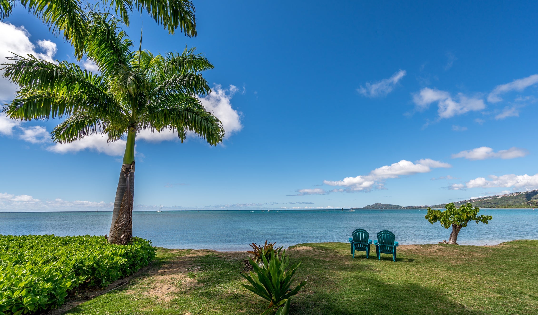 Scenic view of sea against sky,Honolulu,Hawaii,United States,USA