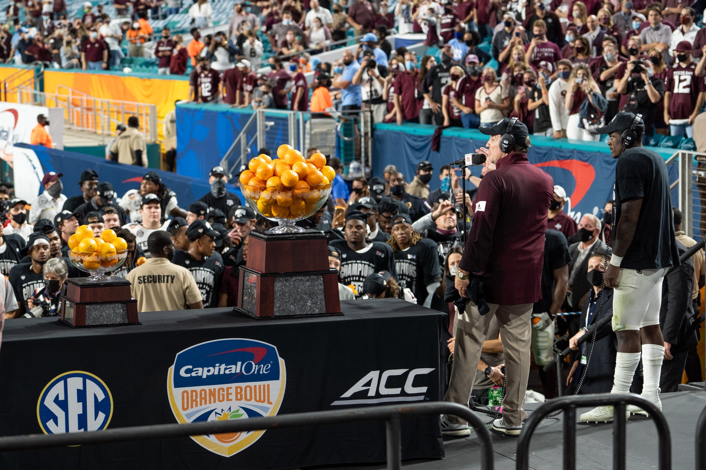 COLLEGE FOOTBALL: JAN 02 Capital One Orange Bowl - Texas A&M v North Carolina