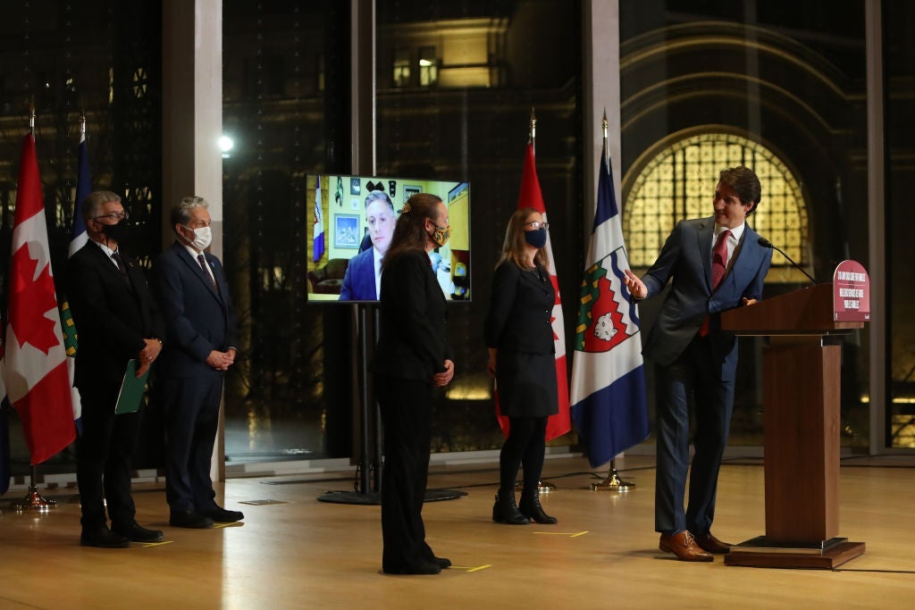 Prime Minister Justin Trudeau Makes Announcement On Child Care