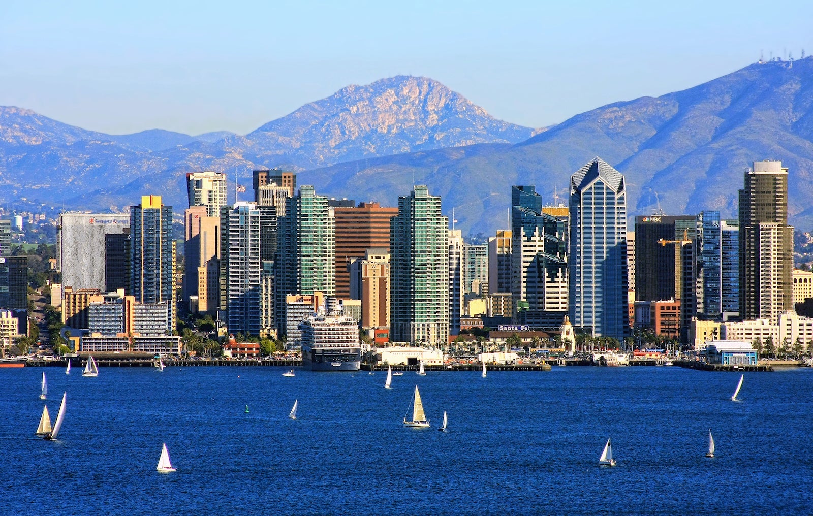 San Diego Harbor on clear day