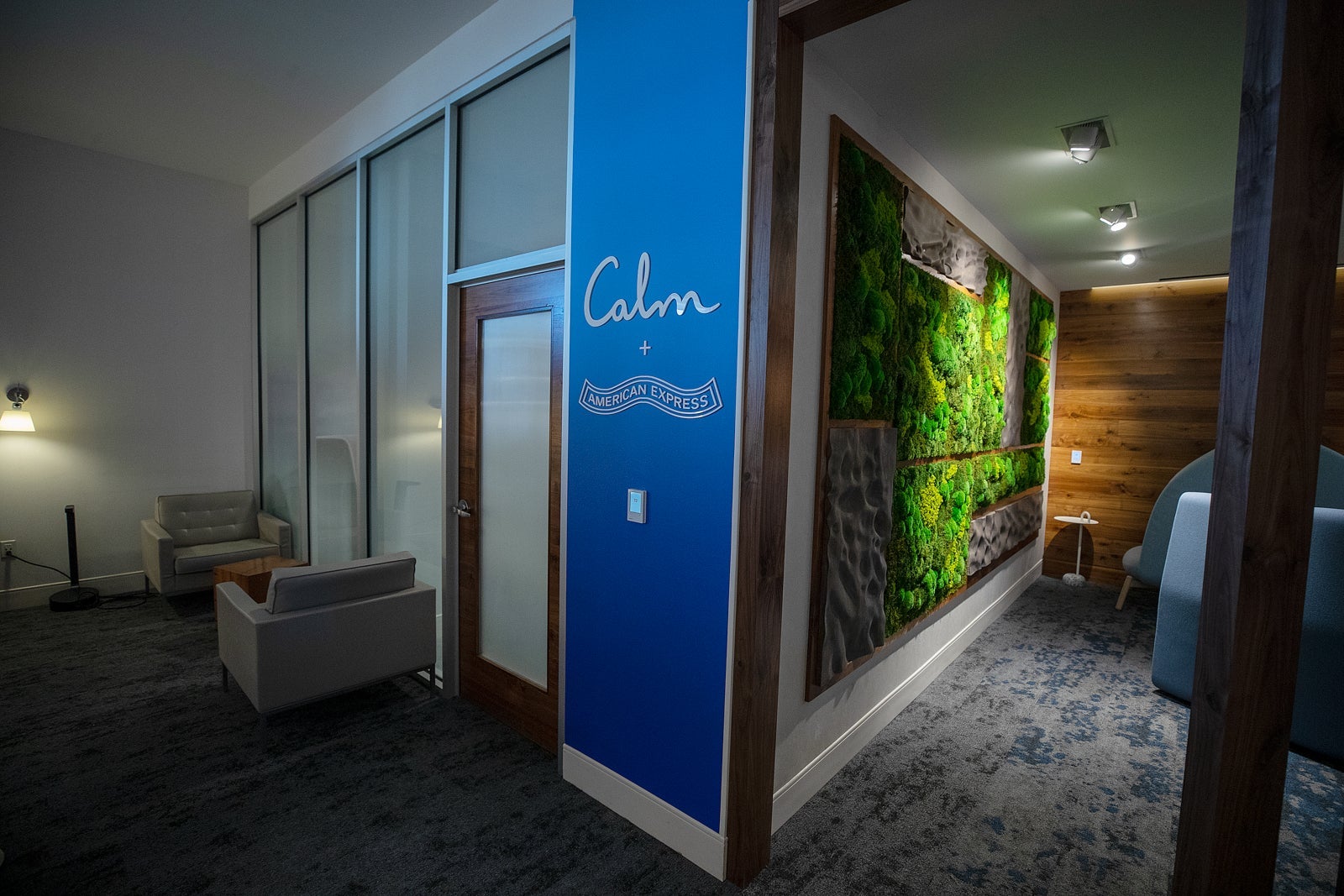 American Express Centurion Lounge Houston Calm Wellness Room
