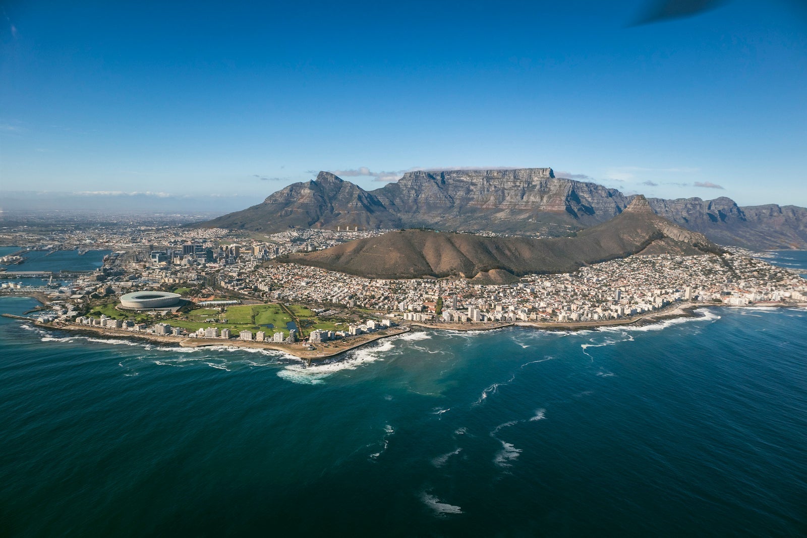 An Aerial view of Cape Town