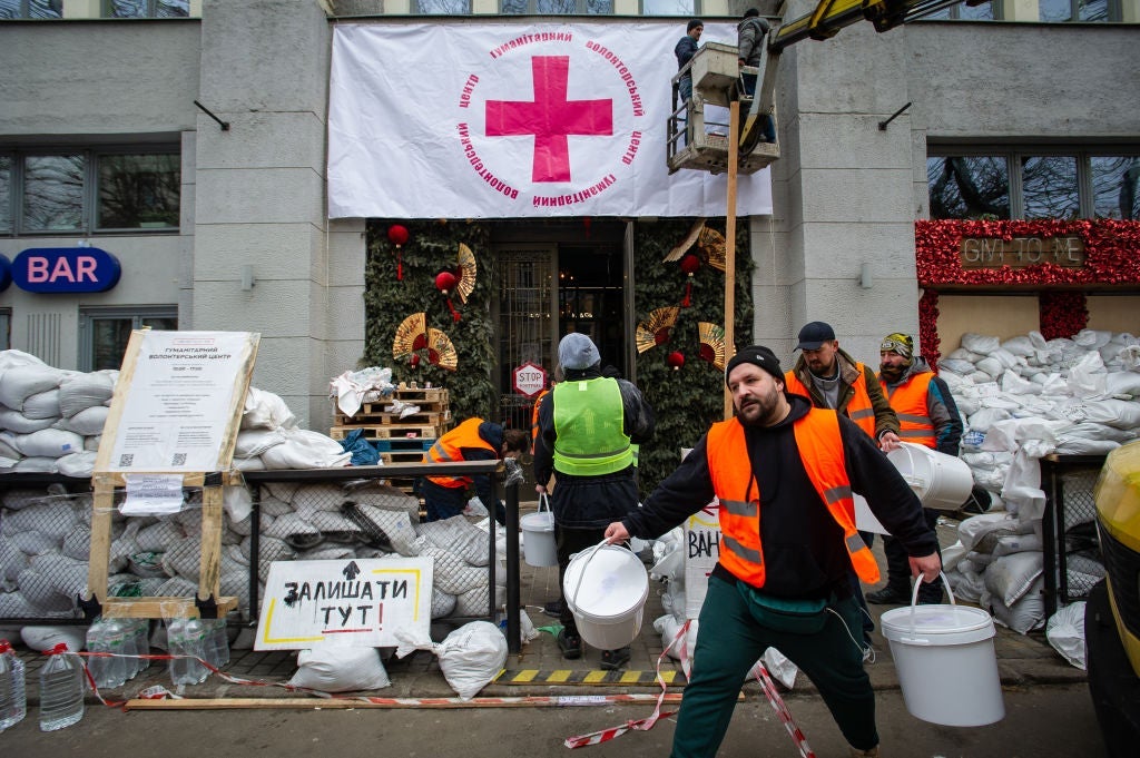 Ukrainians In Odessa Turn Food Court Into Aid Hub Before Expected Russian Assault