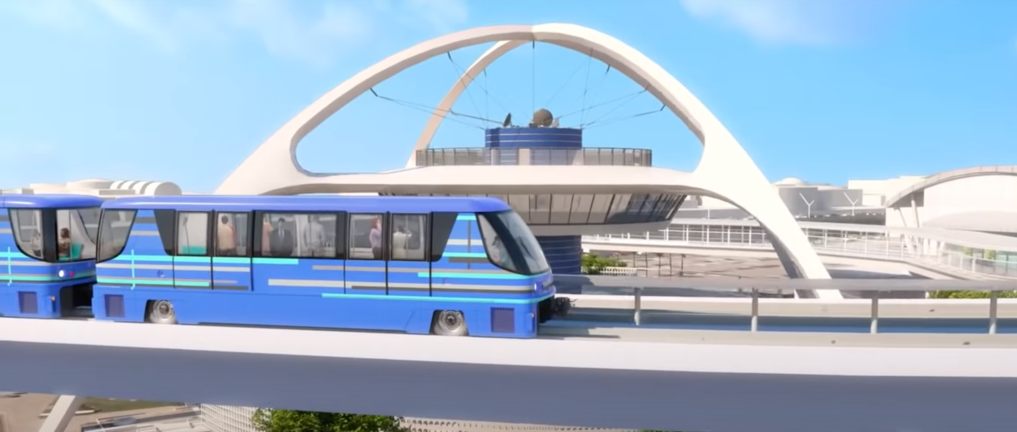 LAX people mover projection