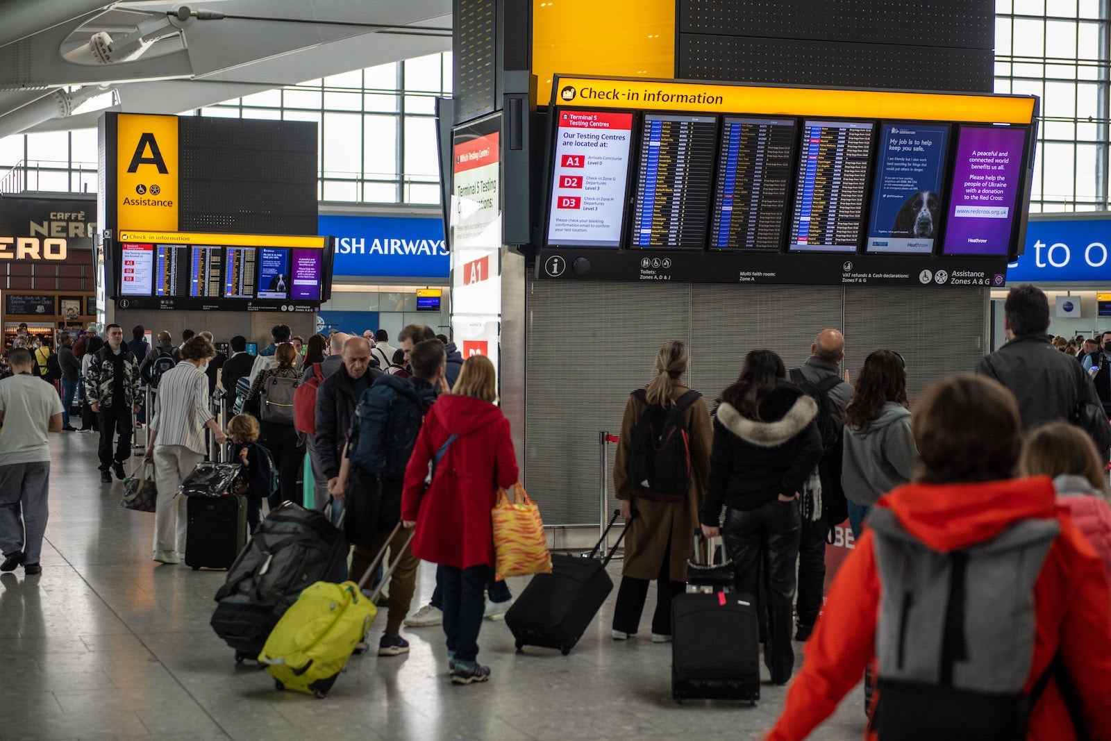 Easter Travel at Heathrow Airport as U.K. Travel Disruption Drags On