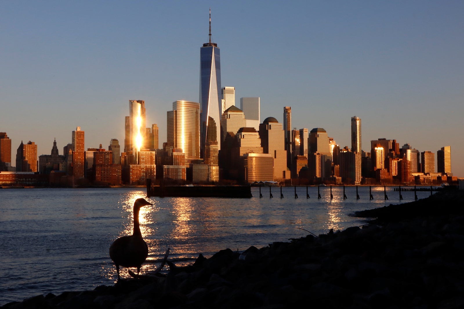 Sunset in New York City