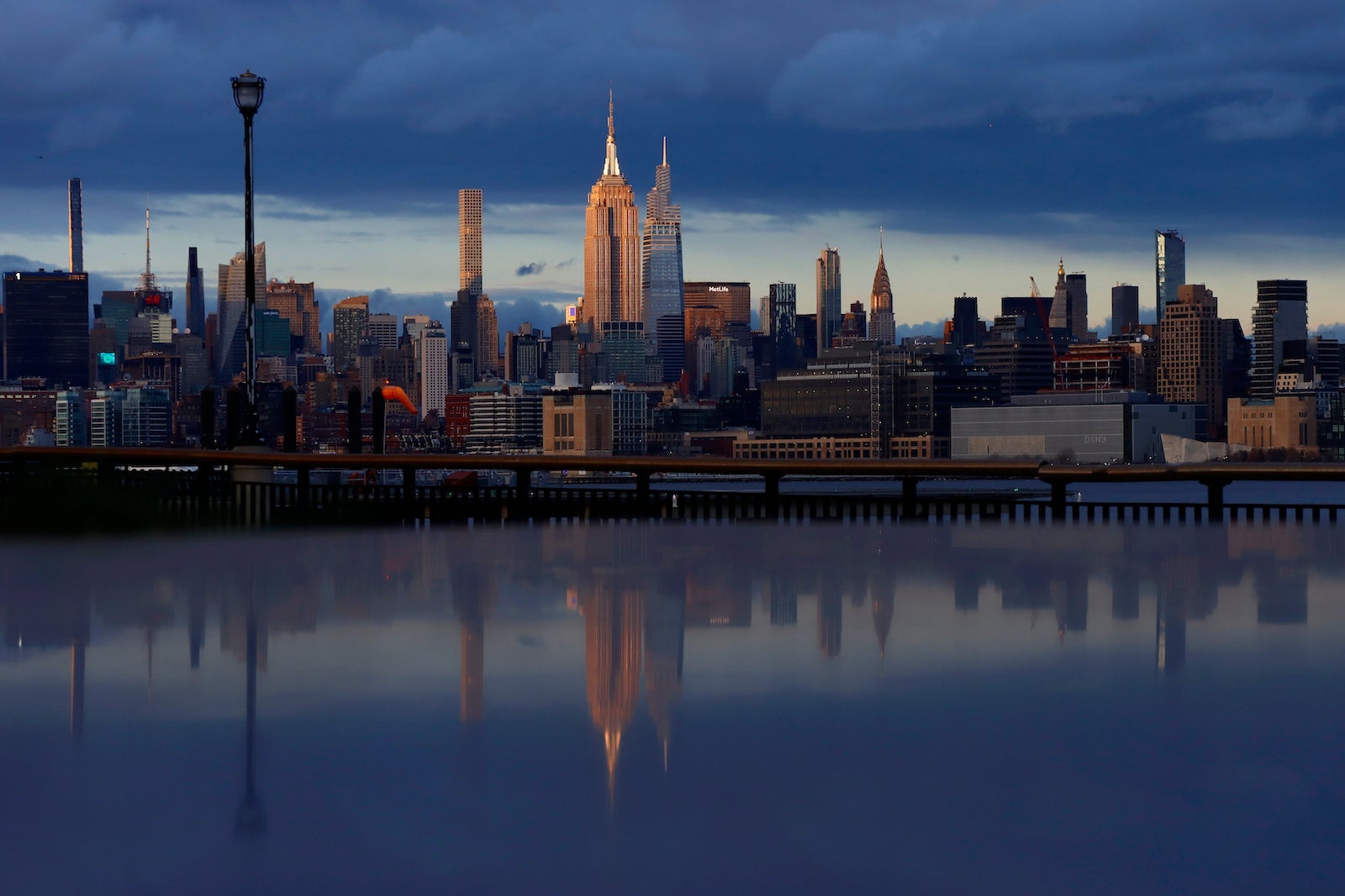Sunset on Midtown Manhattan in New York City