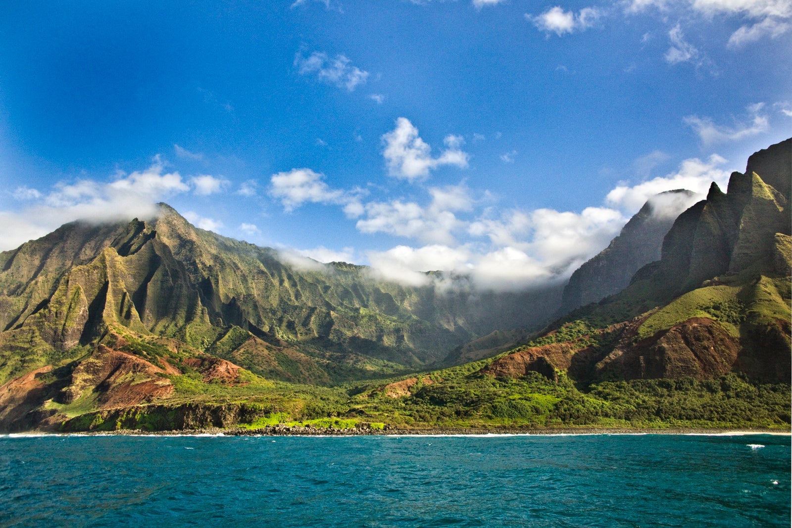 Mysterious Misty Na Pali Coast and Waimea Canyon, Kauai, Hawaii