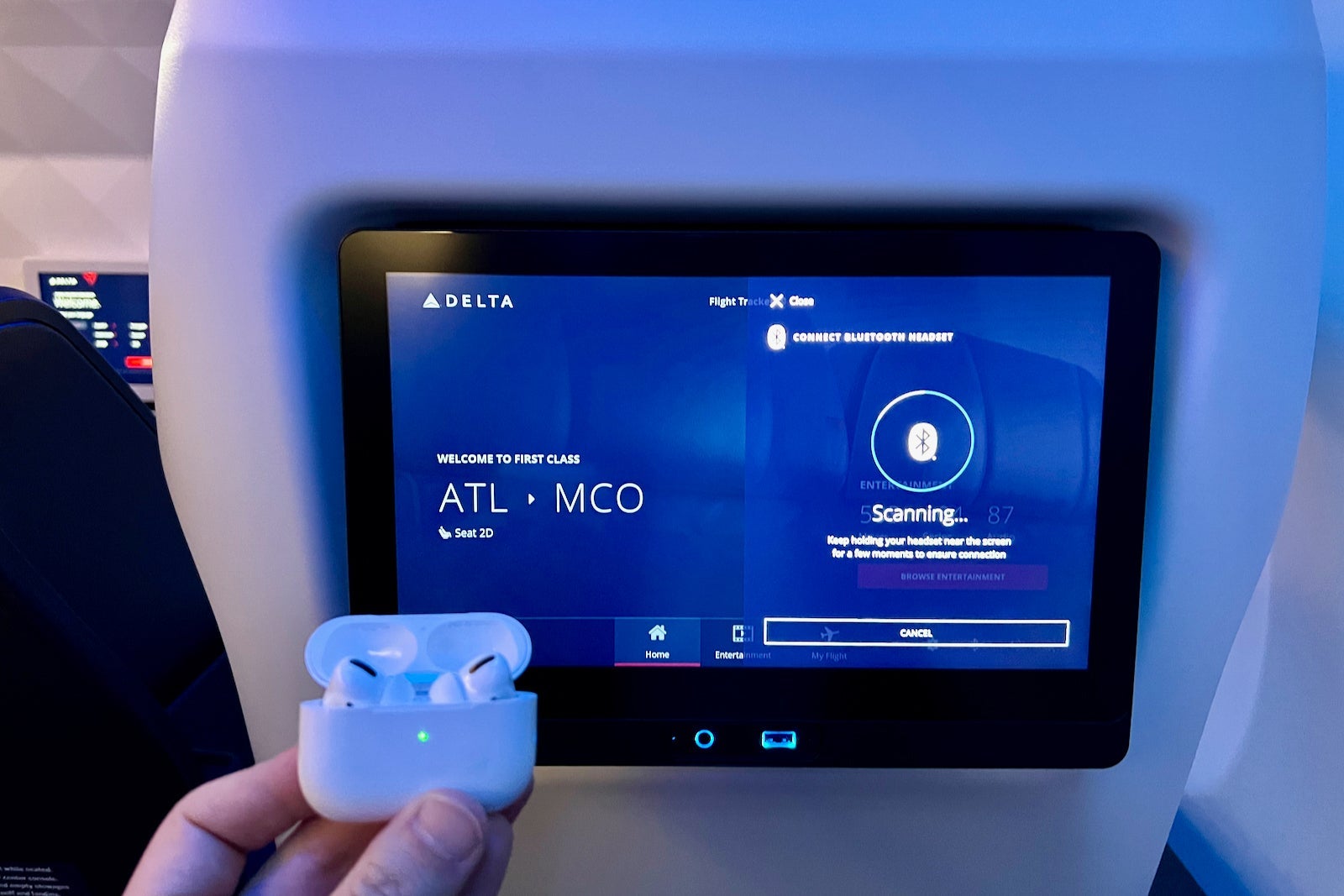 Delta Airbus A321neo Bluetooth Wireless
