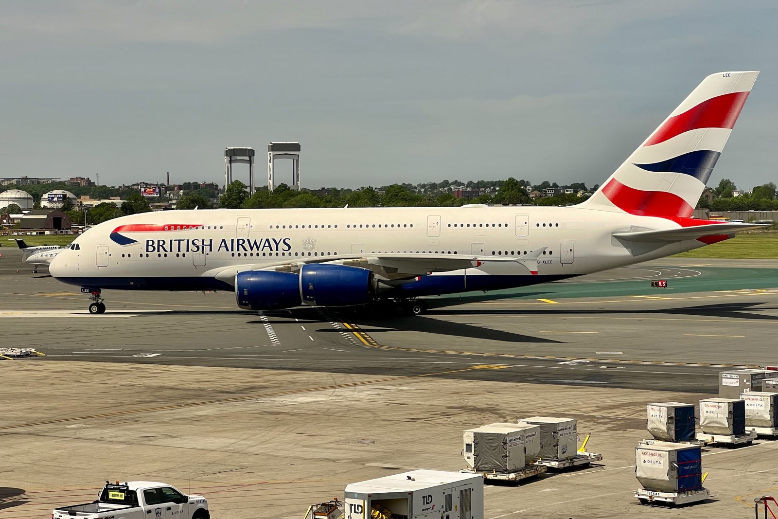 British Airways Airbus A380 Boston