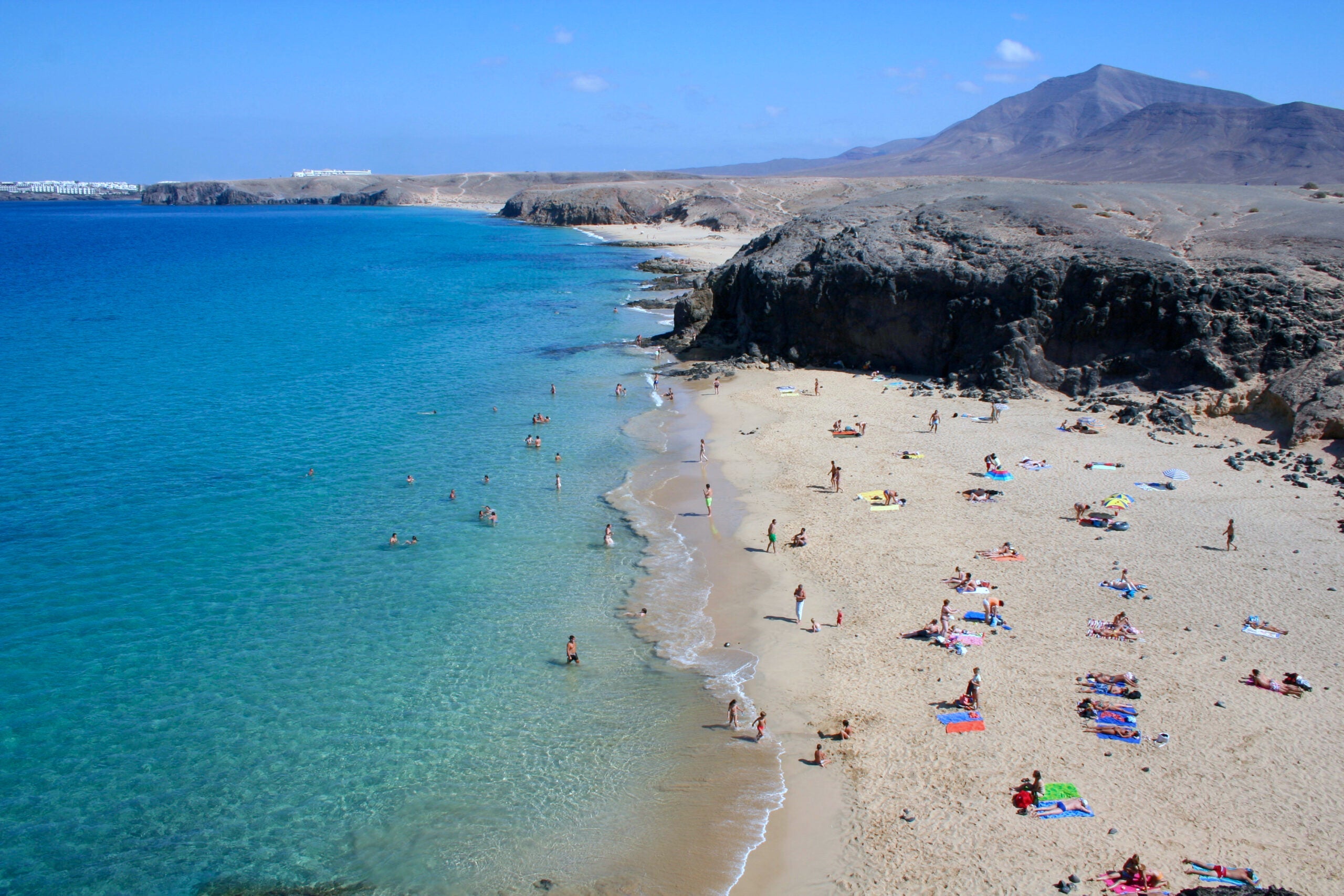 Summer in Lanzarote beach
