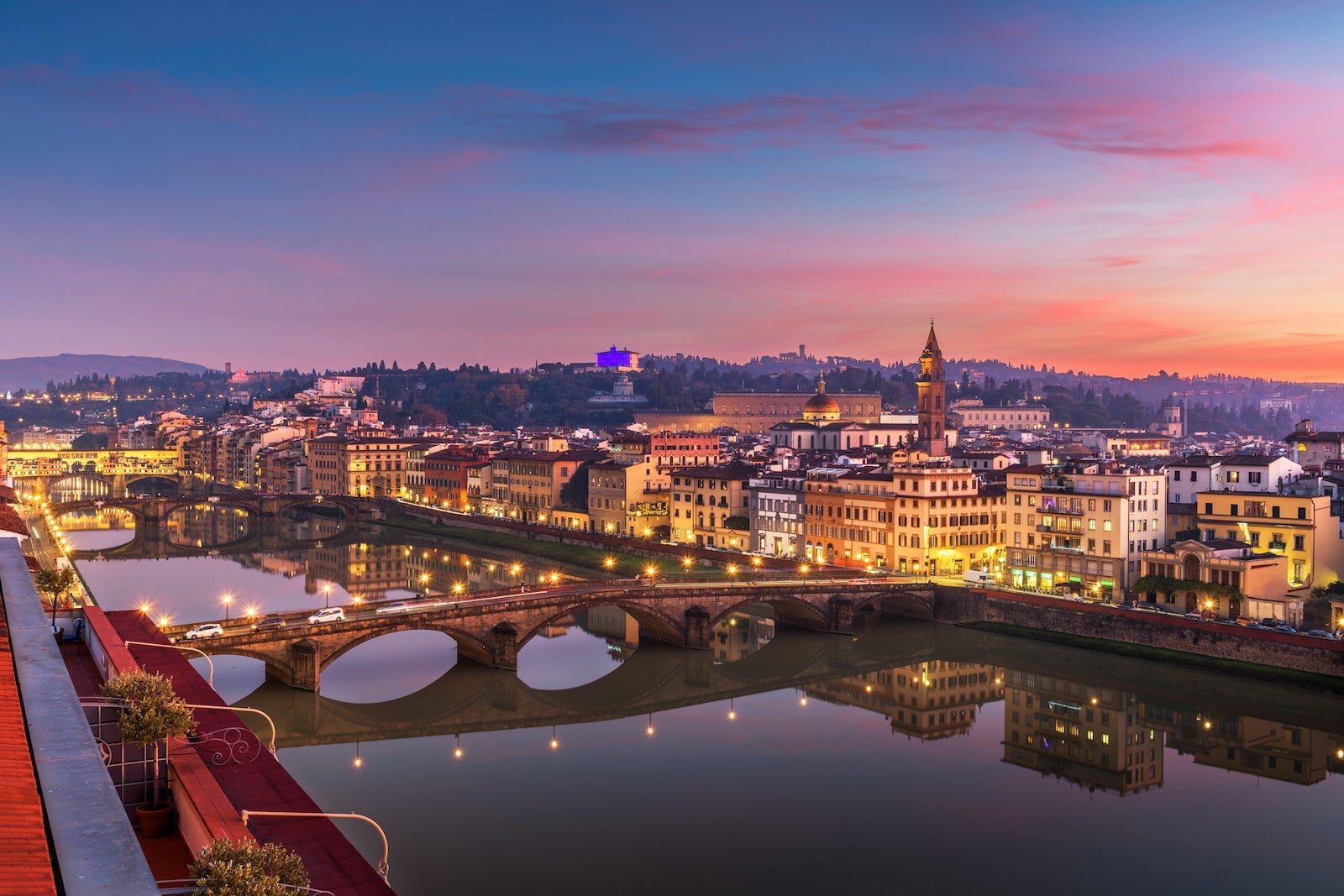 Florence, Italy Skyline on the Arno River