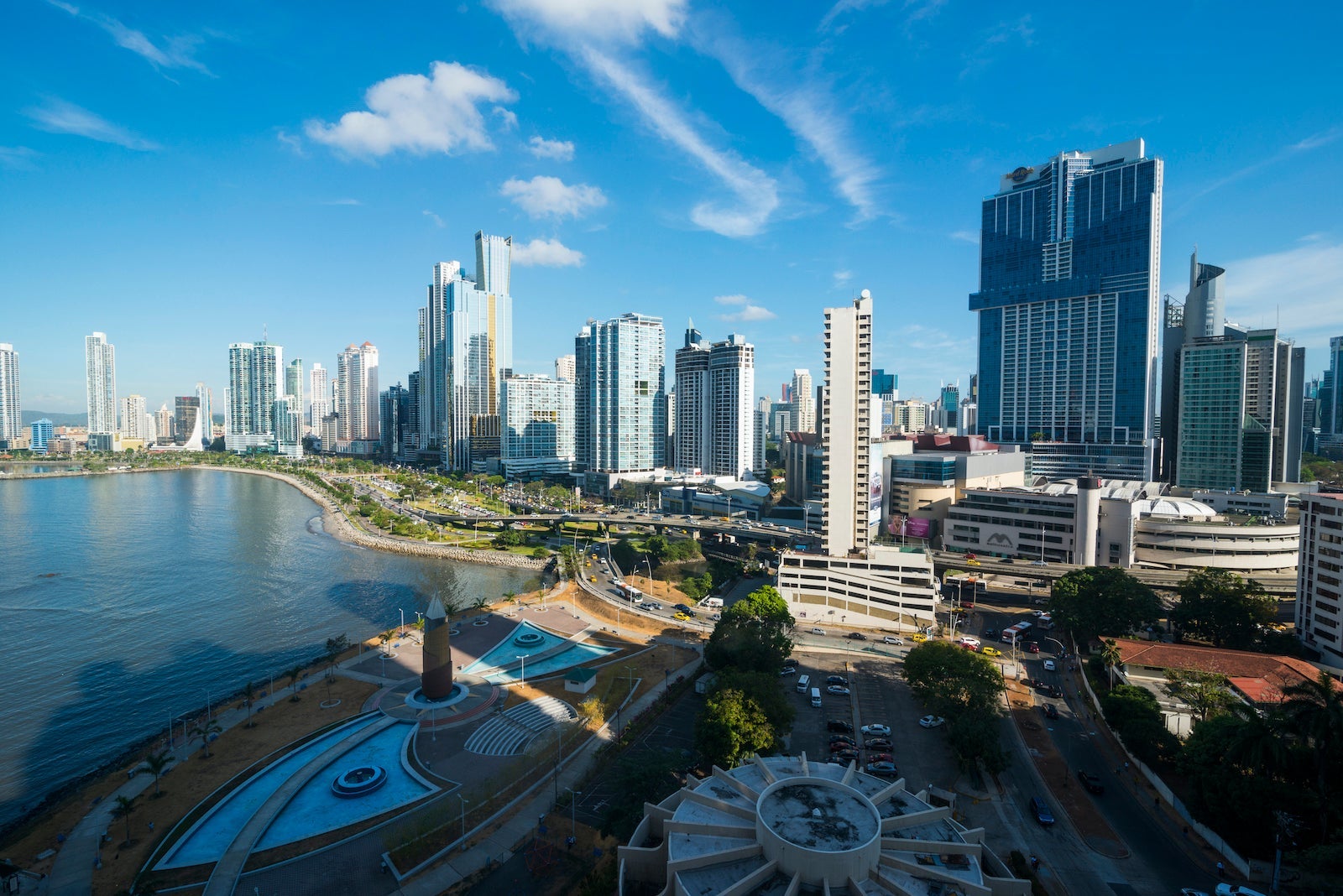 Panama, Panama City, skyline, financial district