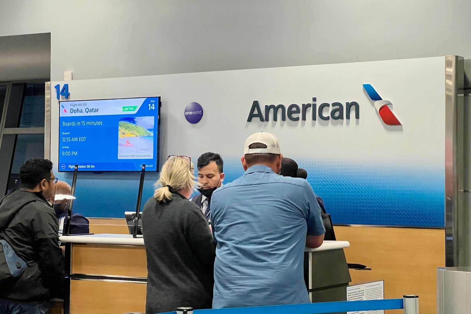 American Airlines Flagship First Boeing 777-300 JFK Doha