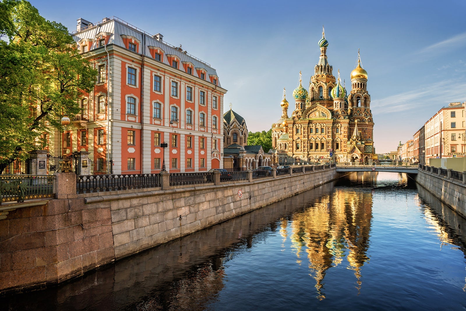 The Cathedral of Our Savior on Spilled Blood with reflection