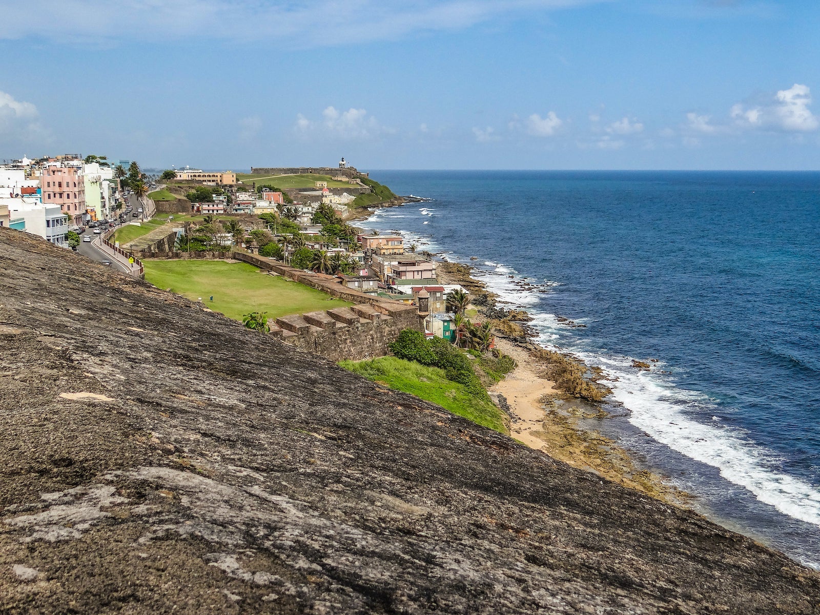 View of the coastline of Puerto Rico