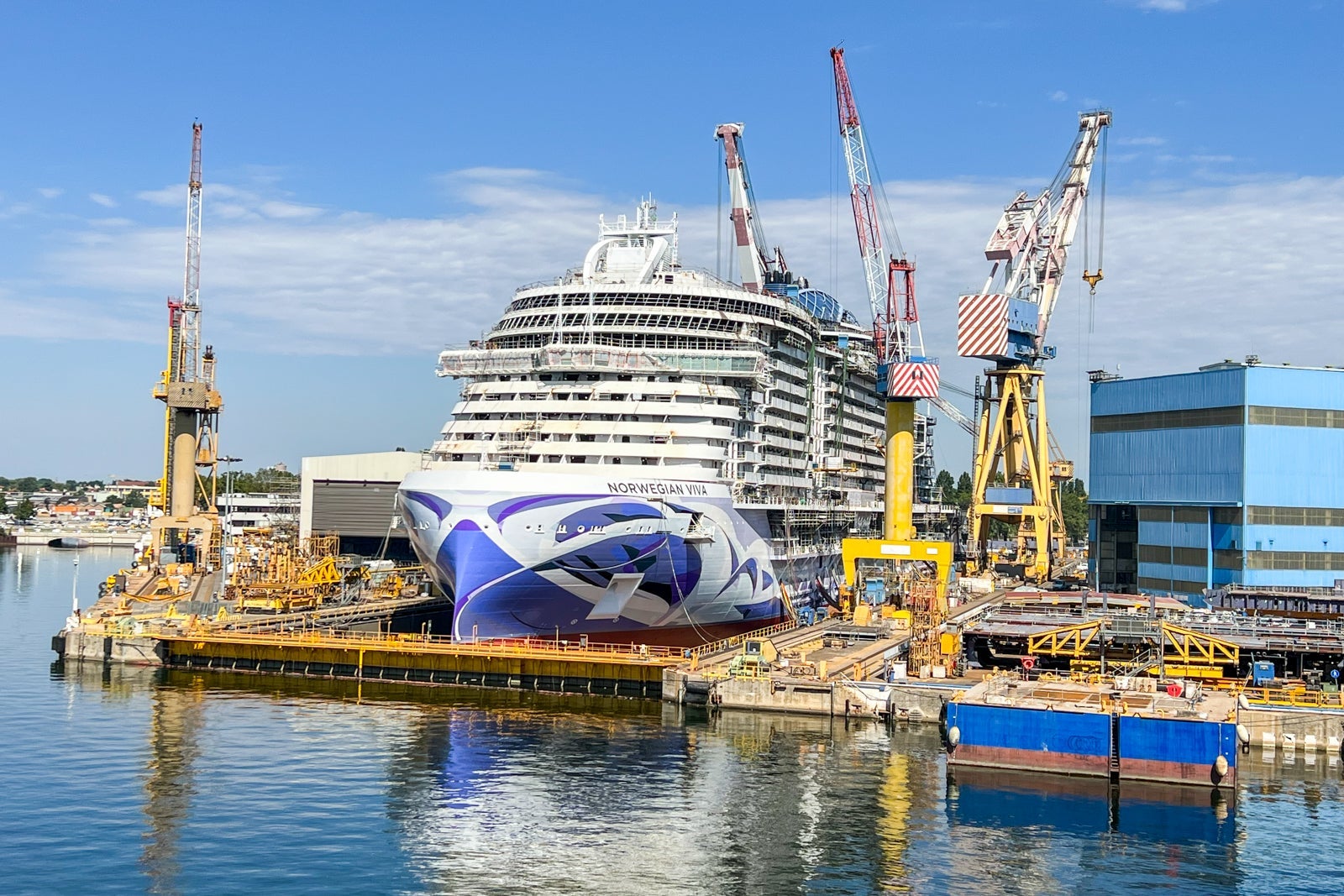 Norwegian Viva in Fincantieri Shipyard in Marghera, Italy