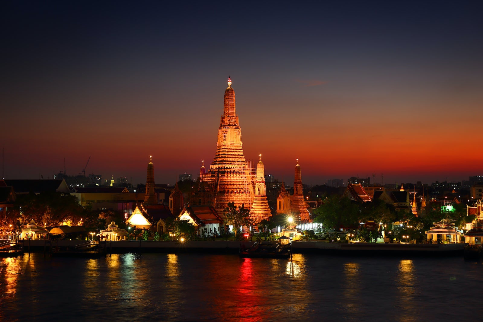 Wat Arun at twilight in Bangkok
