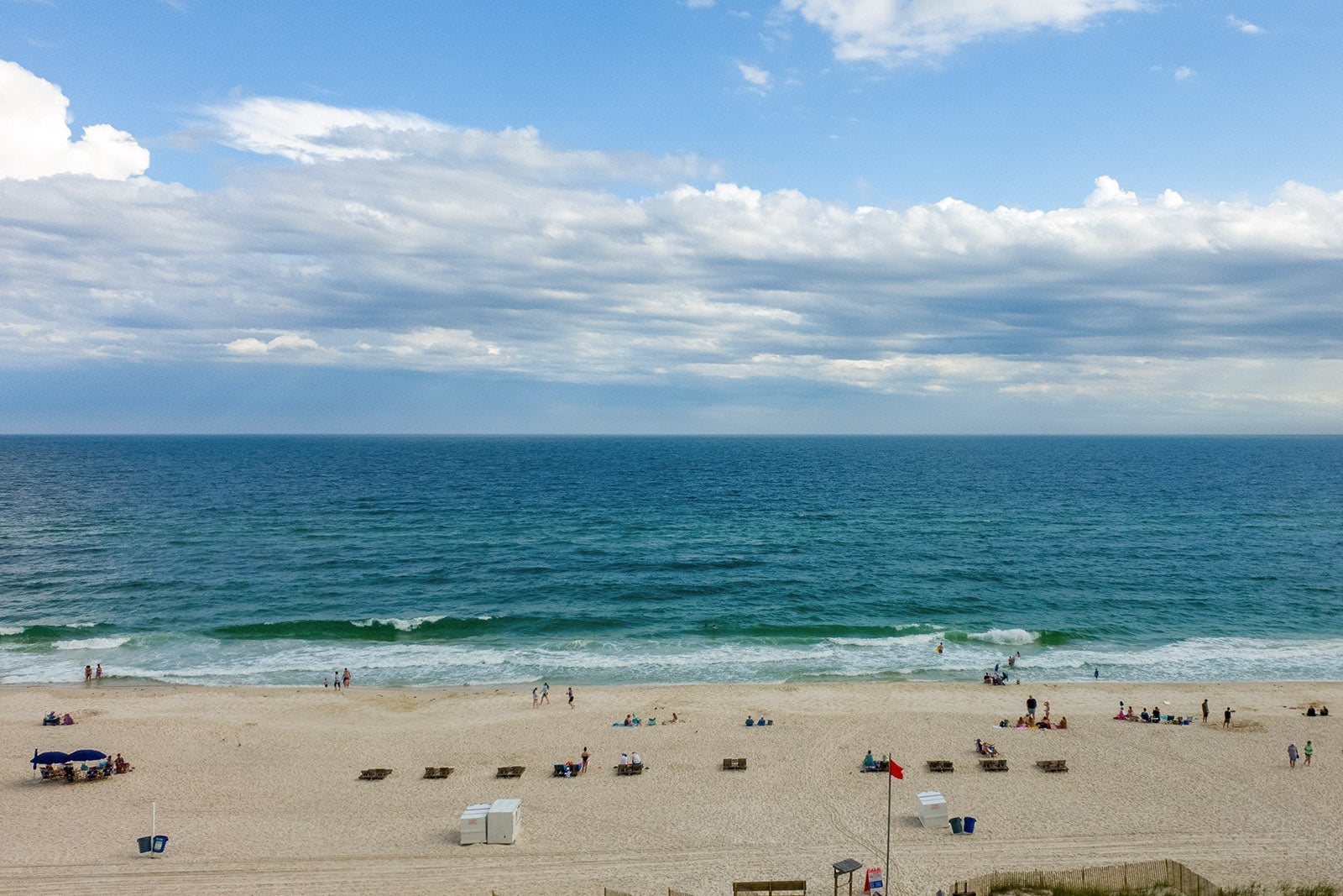 Overcast day at the beach