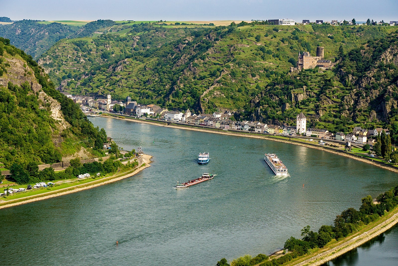 View Of The Rhine As Seen From The Lorelei