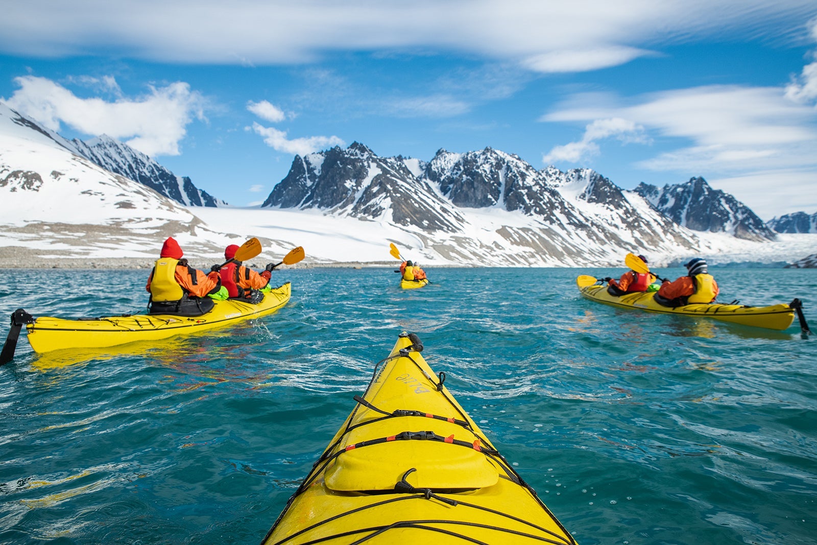 Kayaking at Magdalenefjorden, Silver Cloud. DENIS ELTERMAN/SILVERSEA
