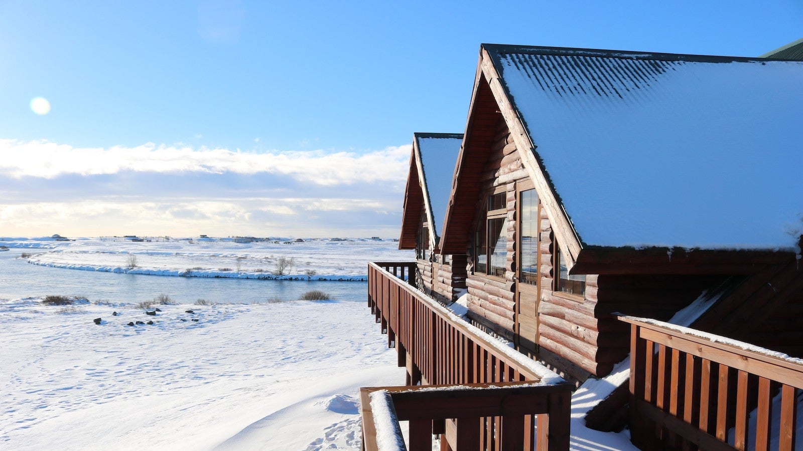 View of Hotel Ranga in the winter