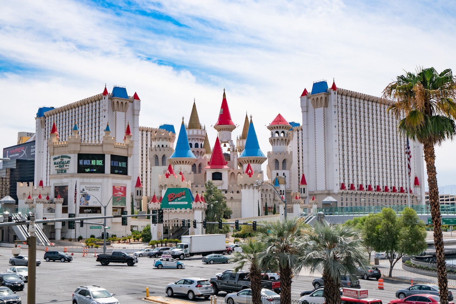 View of the Excalibur Hotel & Casino