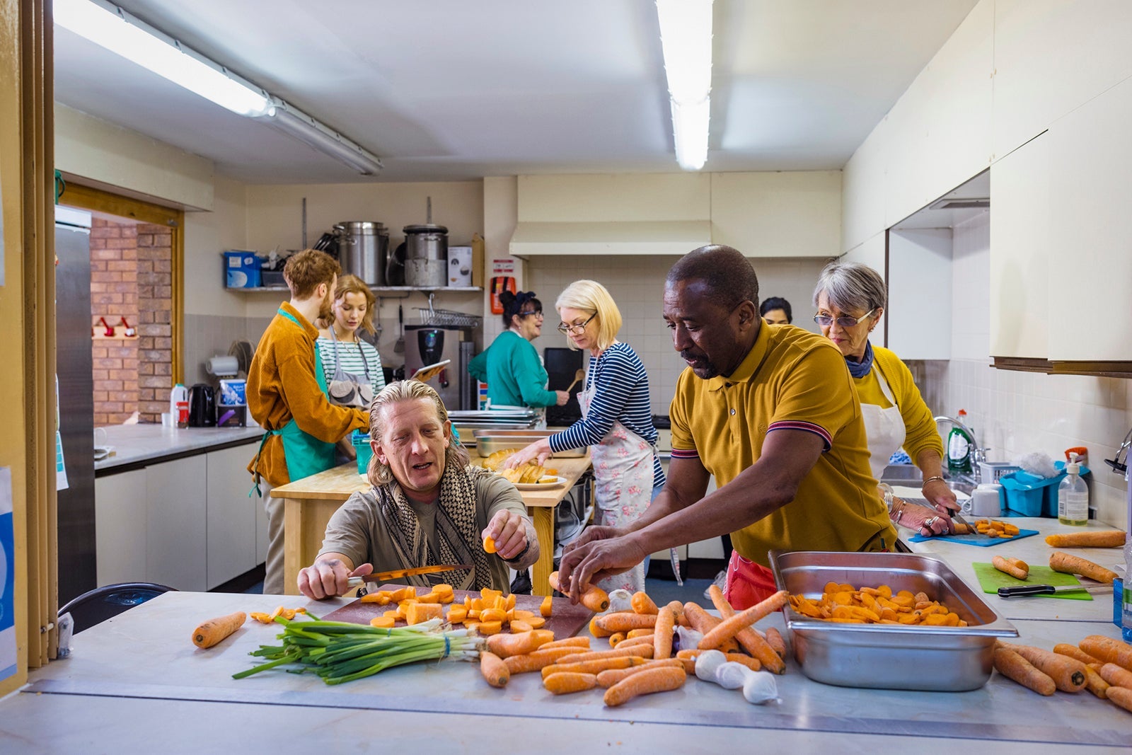 Preparing the Vegetables for the Soup Kitchen