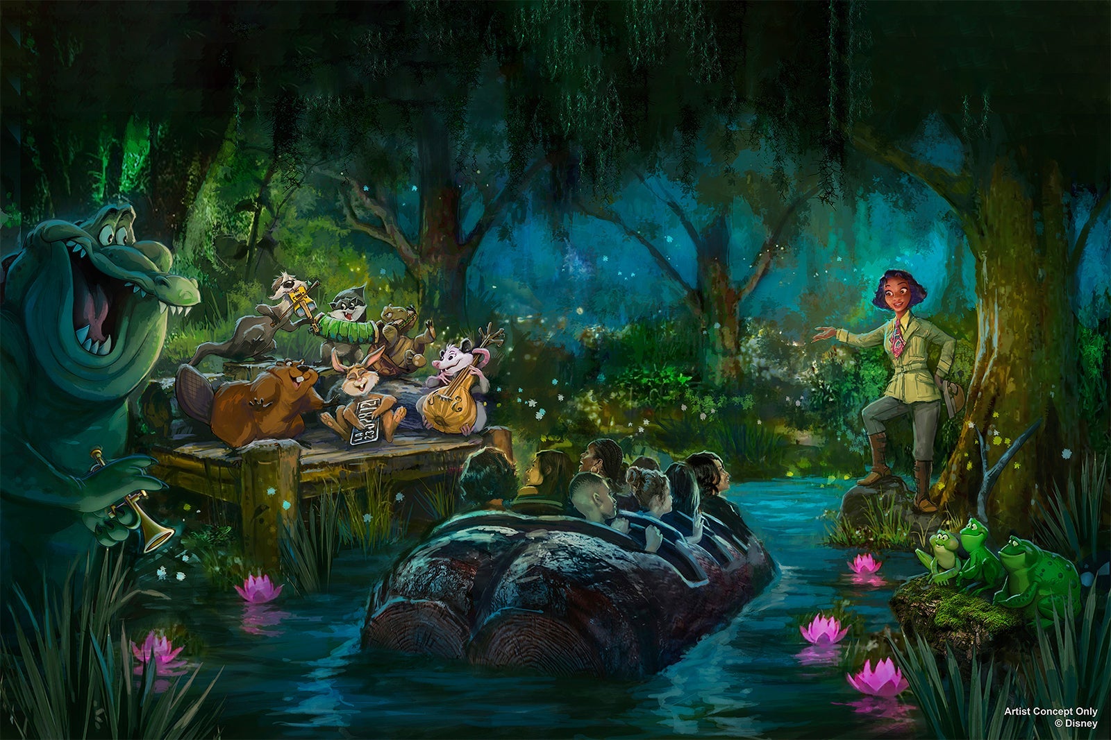 Tiana's Bayou Adventure Rendering