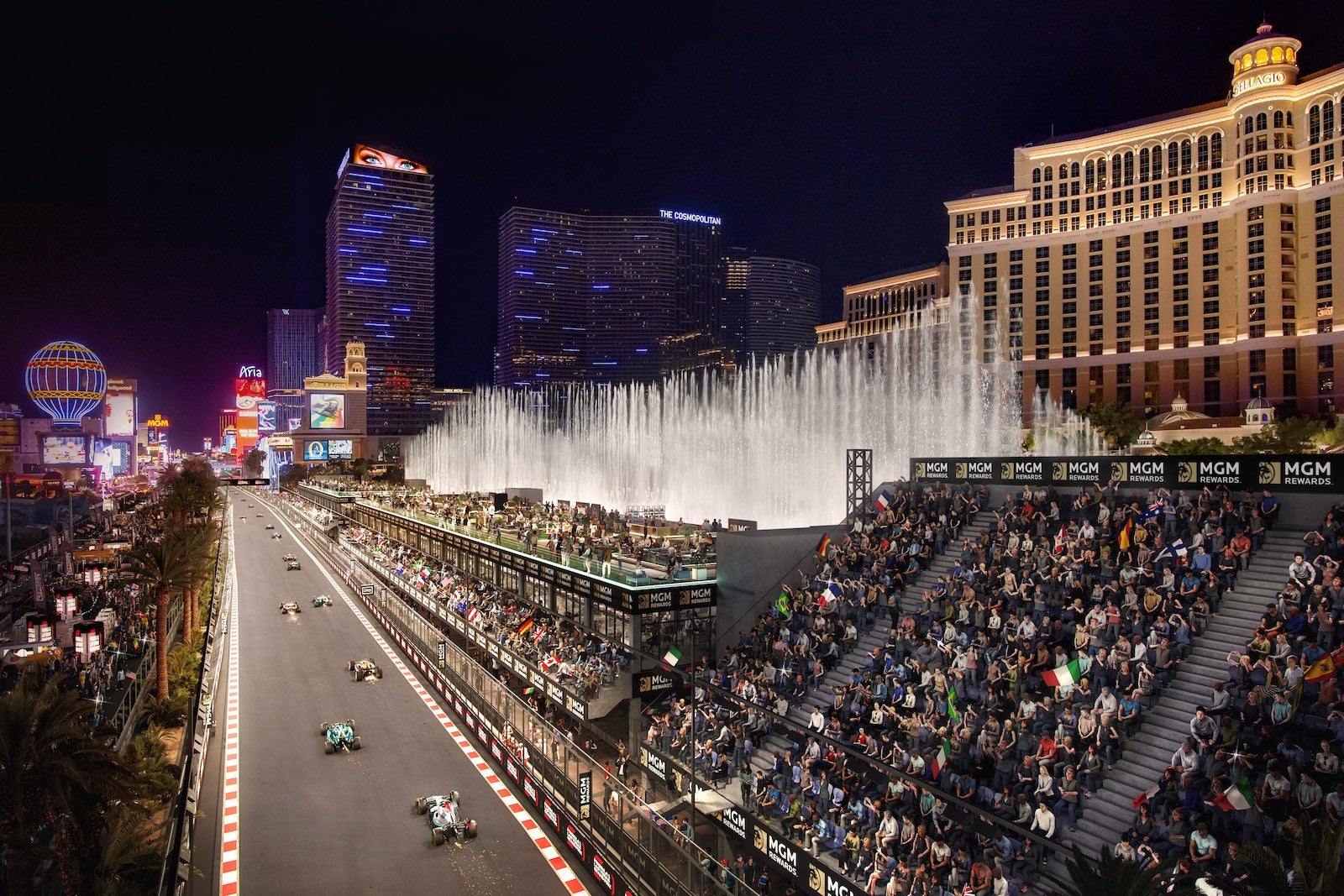 Bellagio Fountain Club for Formula 1 Las Vegas Grand Prix