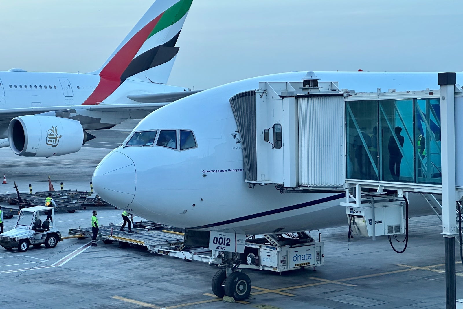 United Dubai Inaugural DXB Polaris Business Boeing 777-200