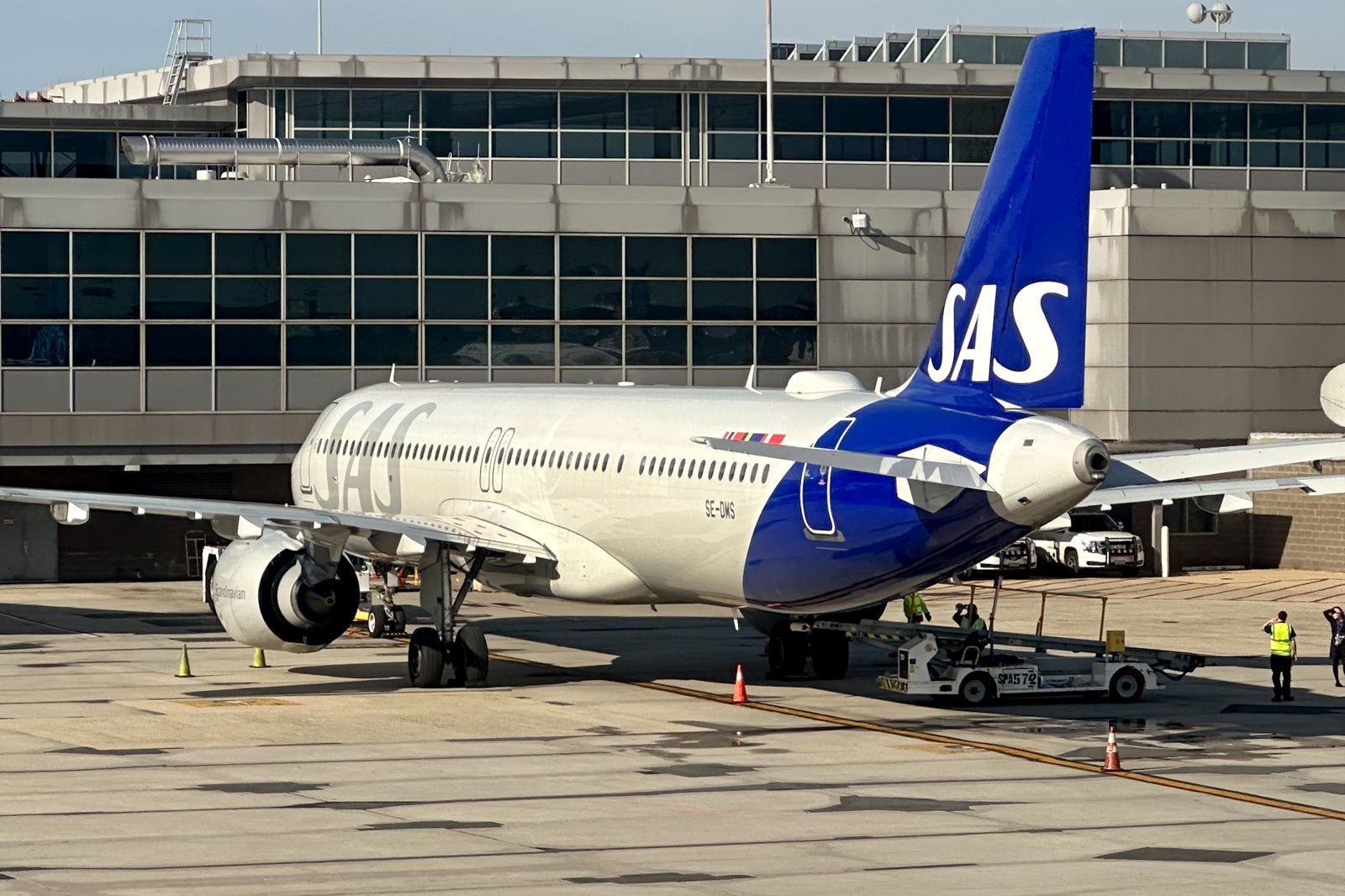 SAS Airbus A321LR Washington Dulles IAD Airport