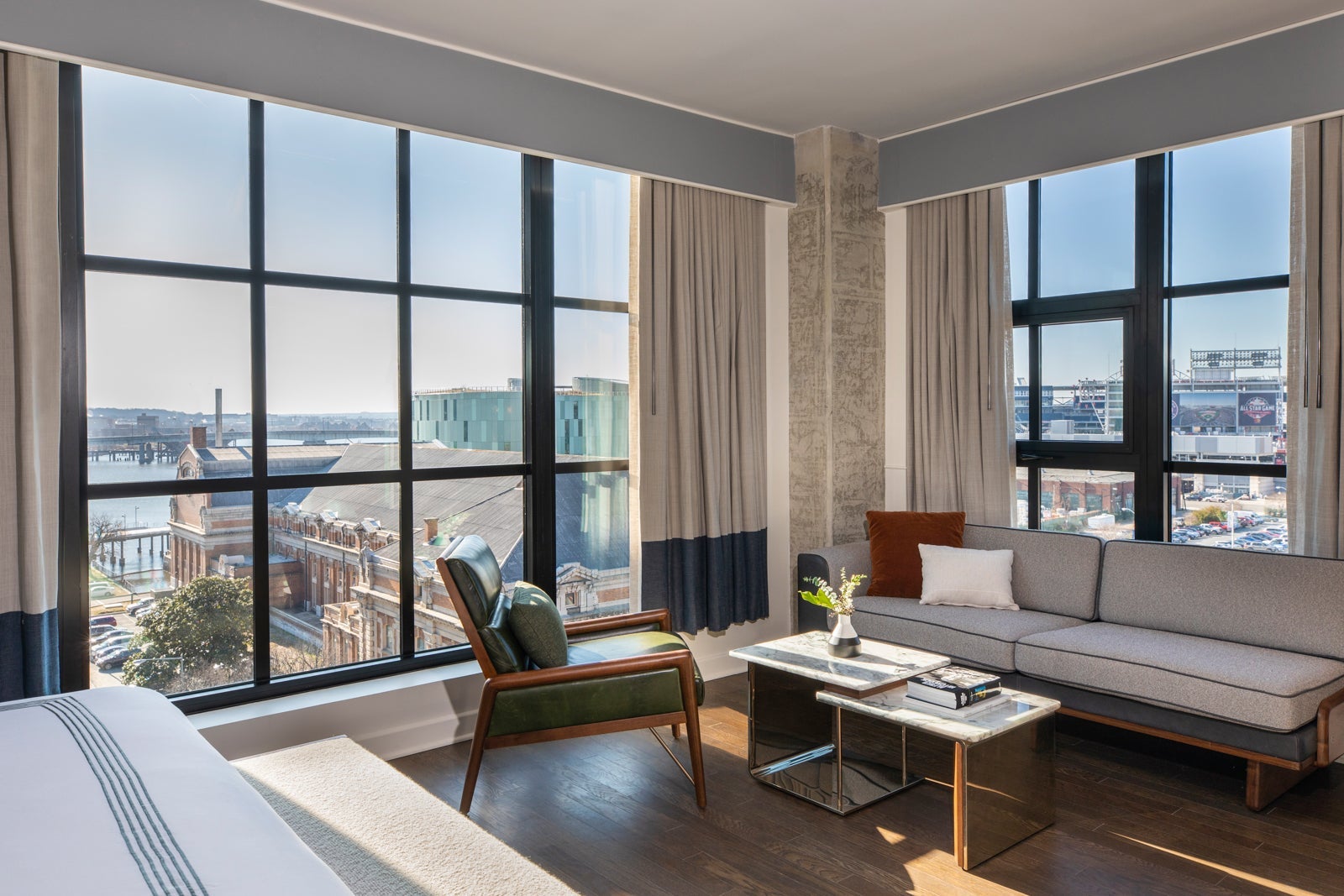 A corner room at the Thompson Washington, D.C.