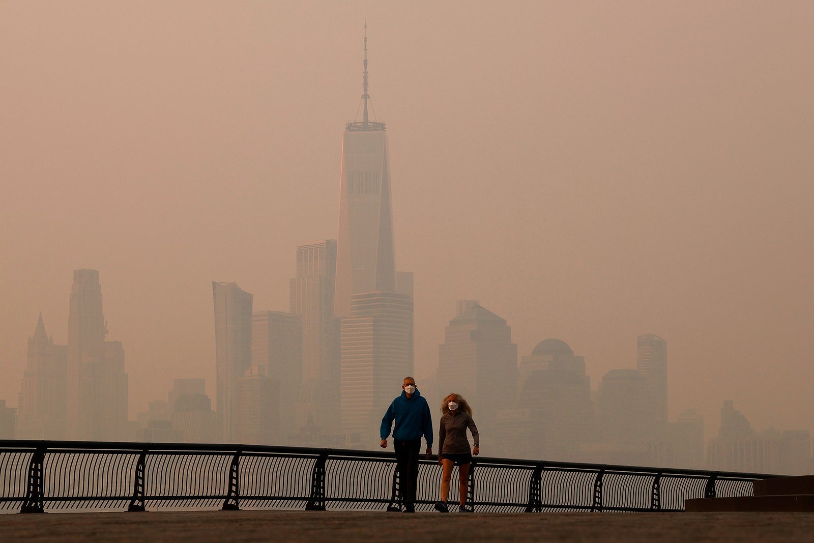 Smokey Sunrise in New York City