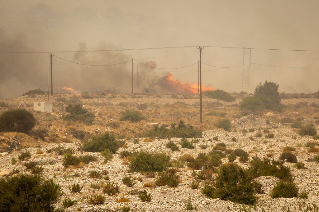 Forest fires in Greece - Rhodes