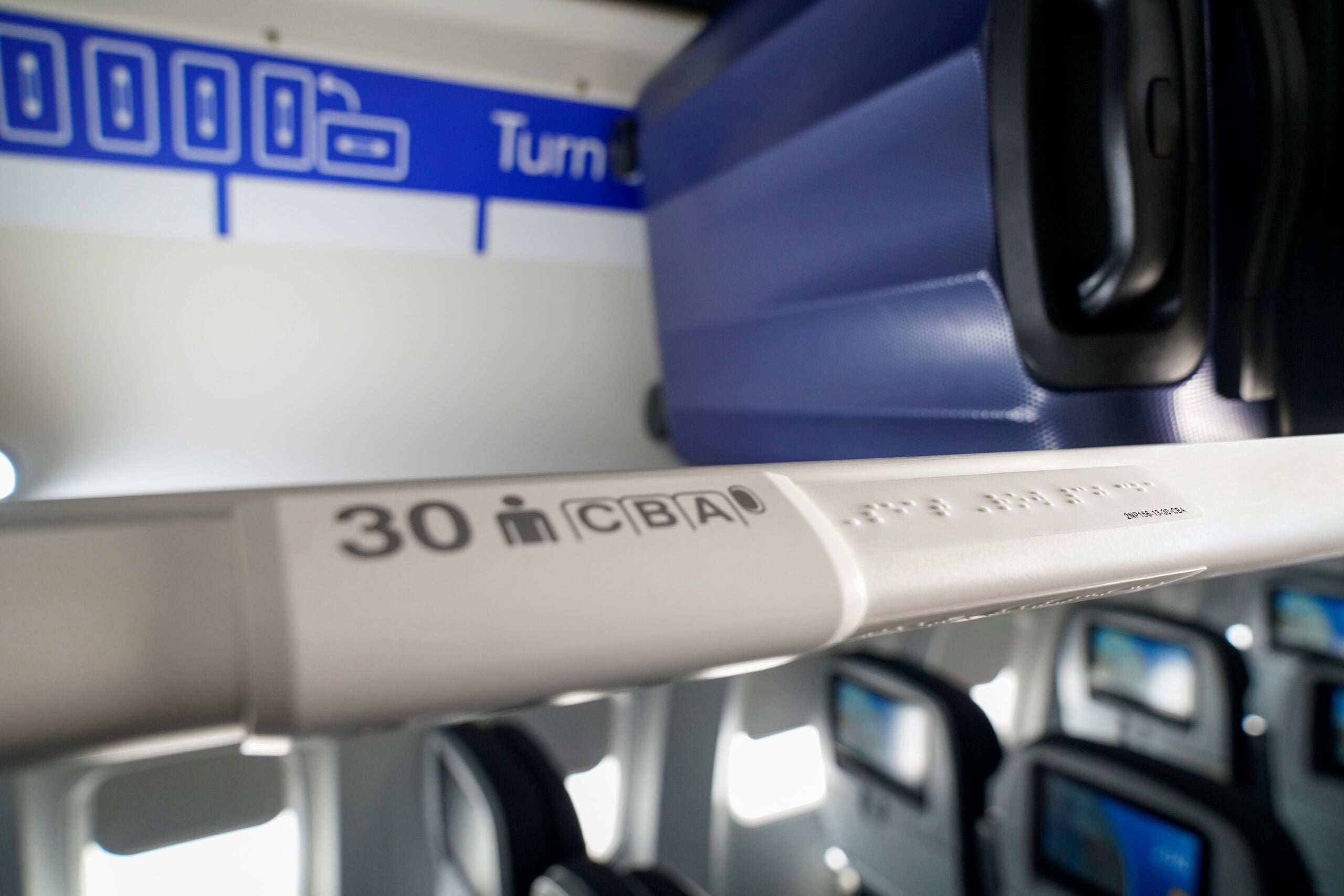 United Airlines Braille