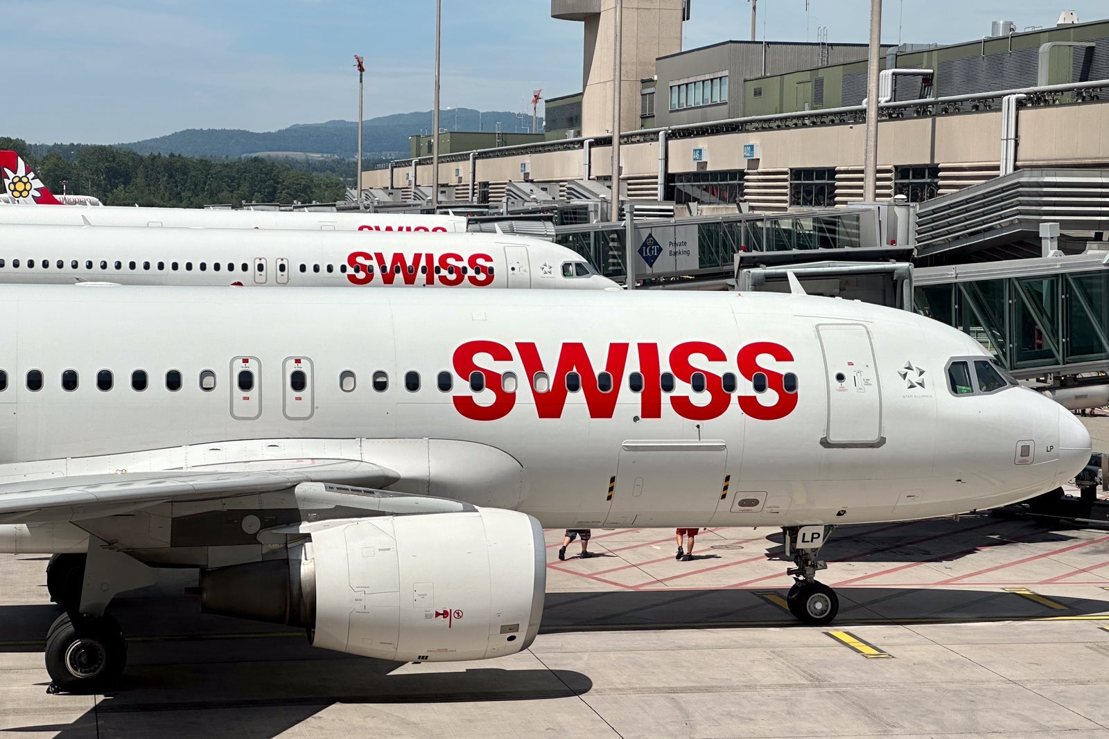 Swiss Airbus A320 Planes Zurich