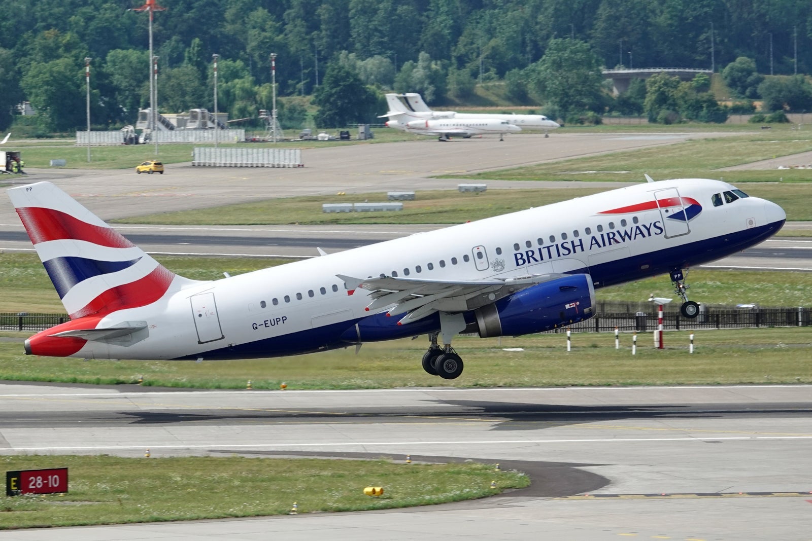 British Airways Airbus A319 Zurich