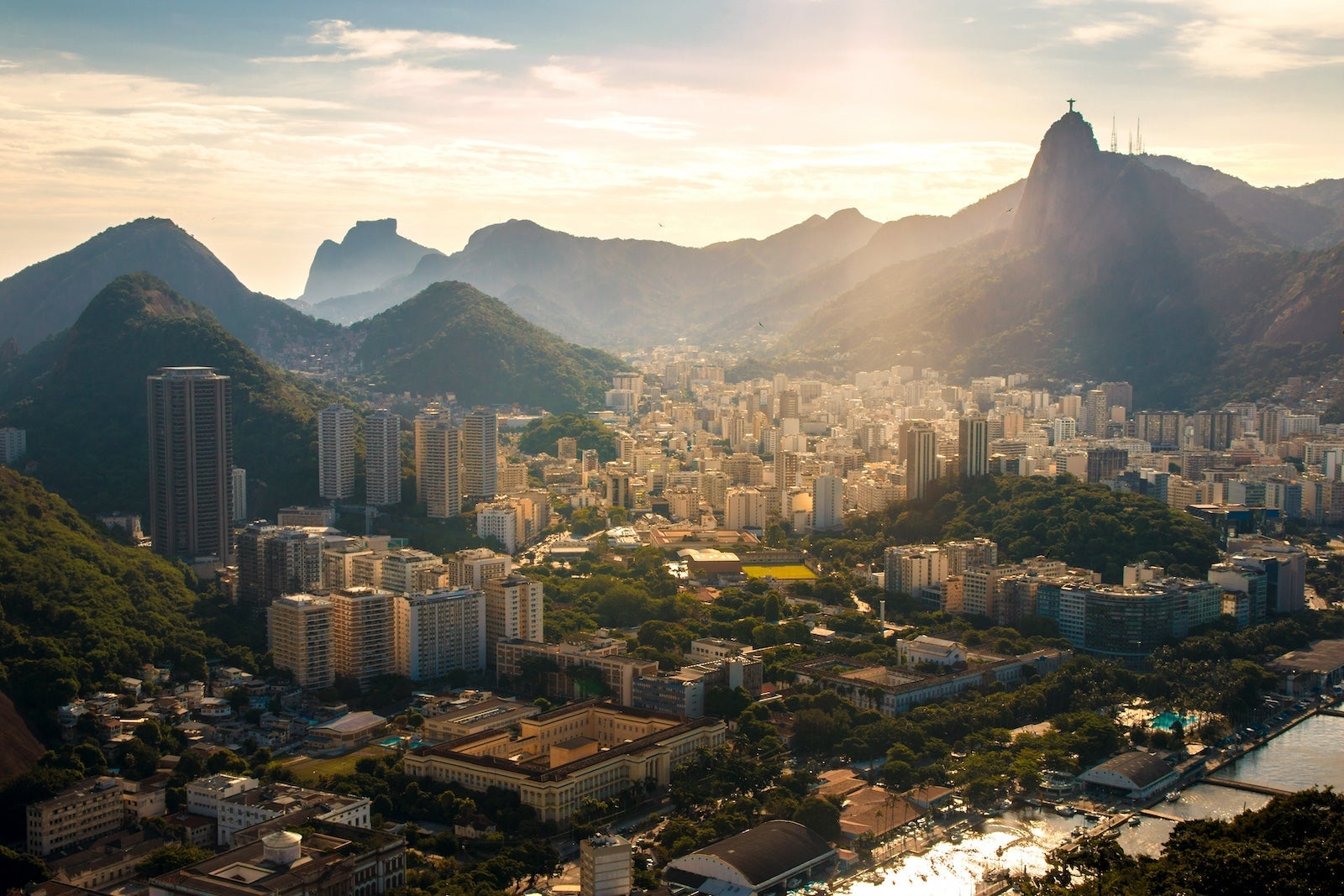 Rio de Janeiro City View with Christ the Redeemer Statue