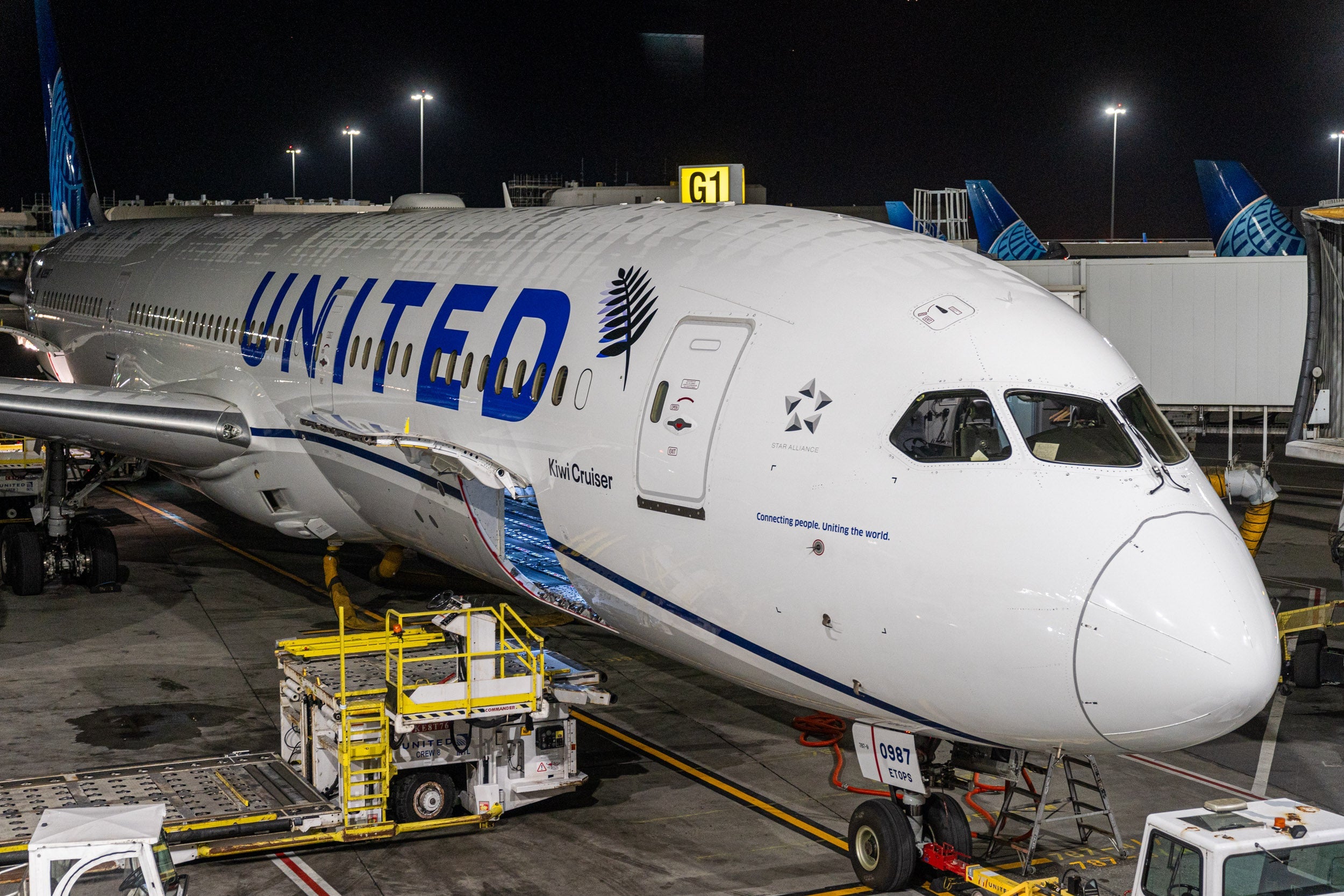 United Airlines Christchurch CHC Inaugural-1