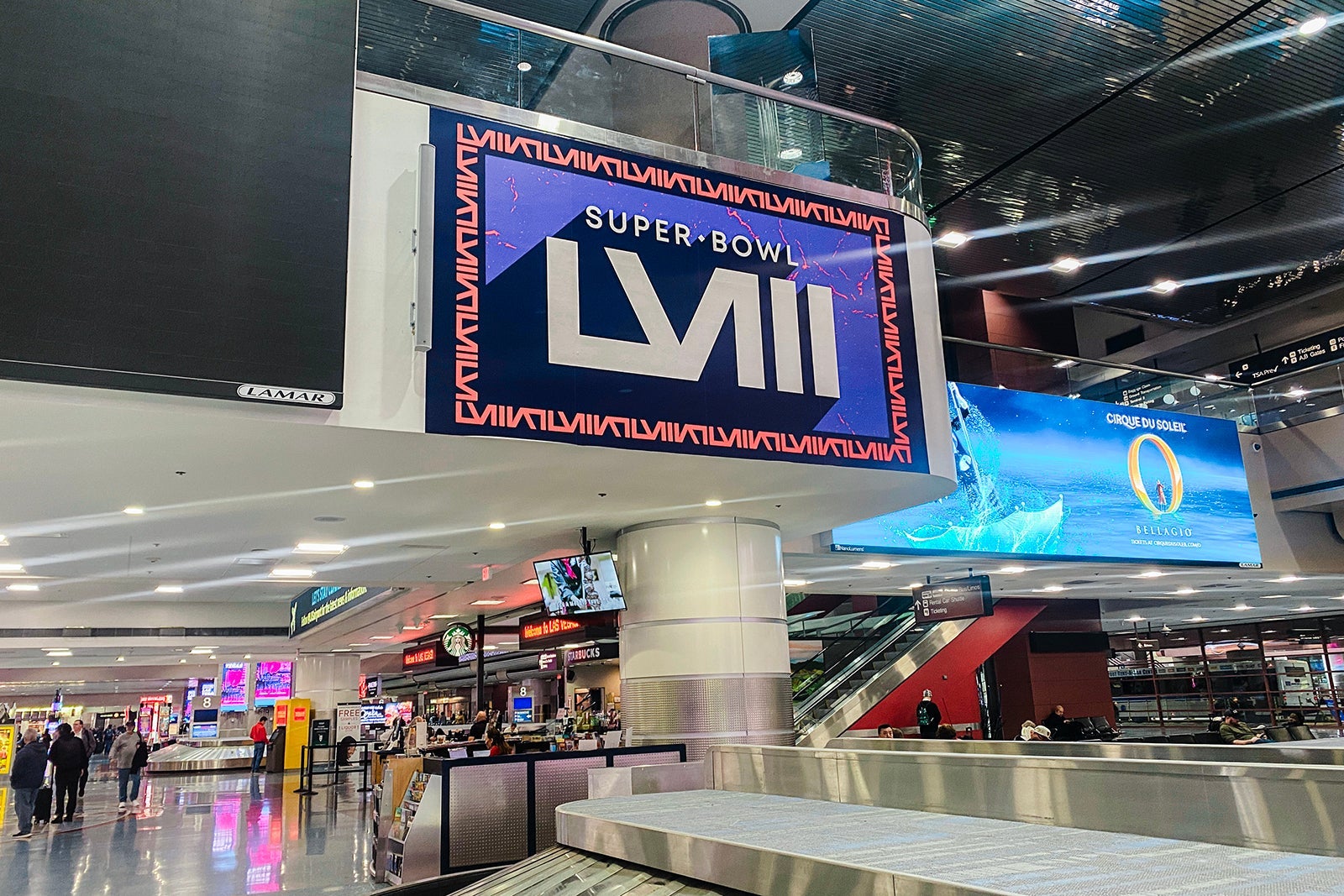 Super Bowl LVIII Las Vegas_Baggage Claim Signage_3