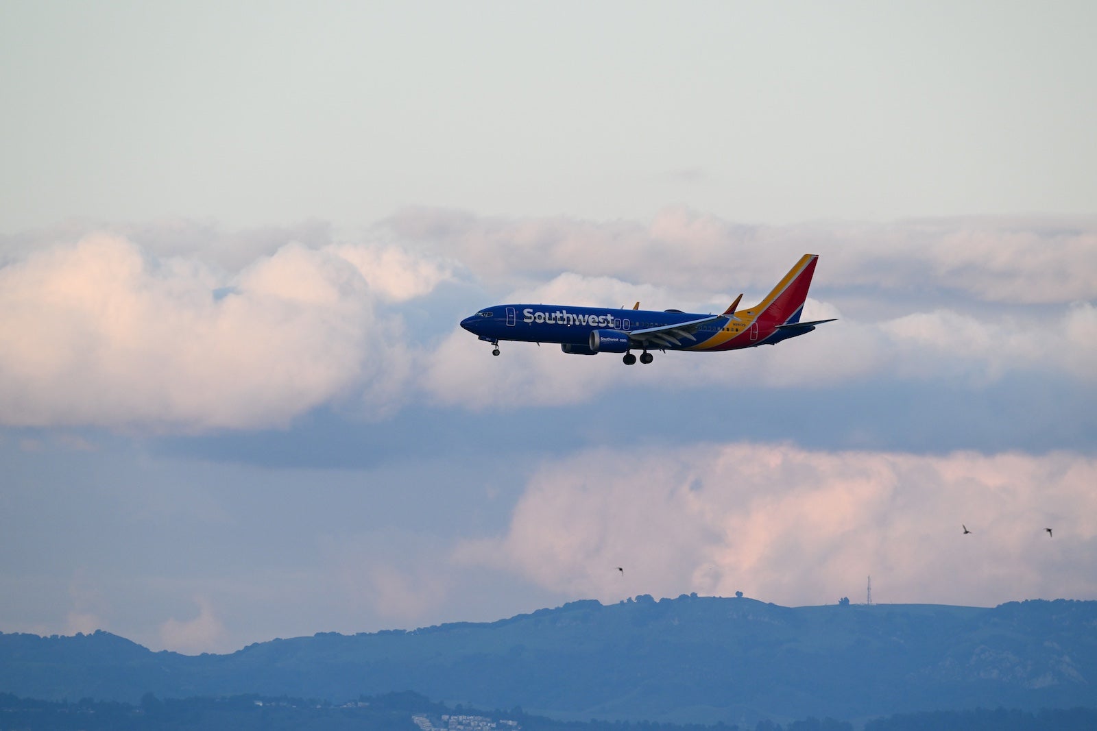 Takeoff and landing planes at San Francisco International Airport (SFO)