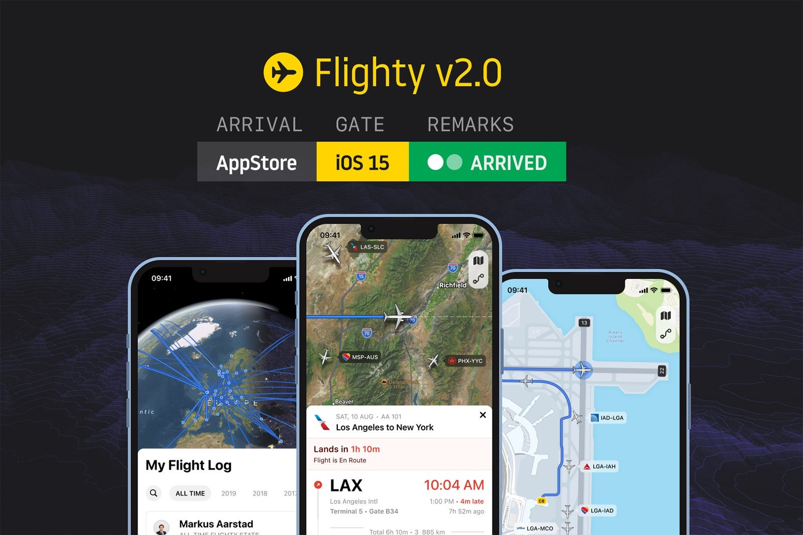 Hero_Flighty v2.0 Banner on iPhone