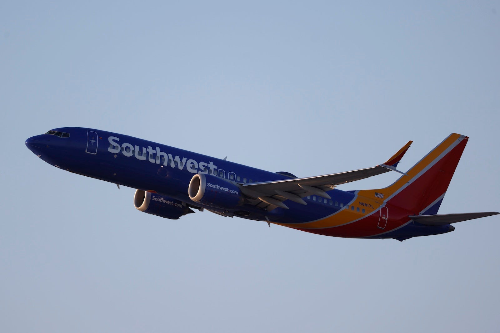 Southwest Airlines Departs from Los Angeles International Airport