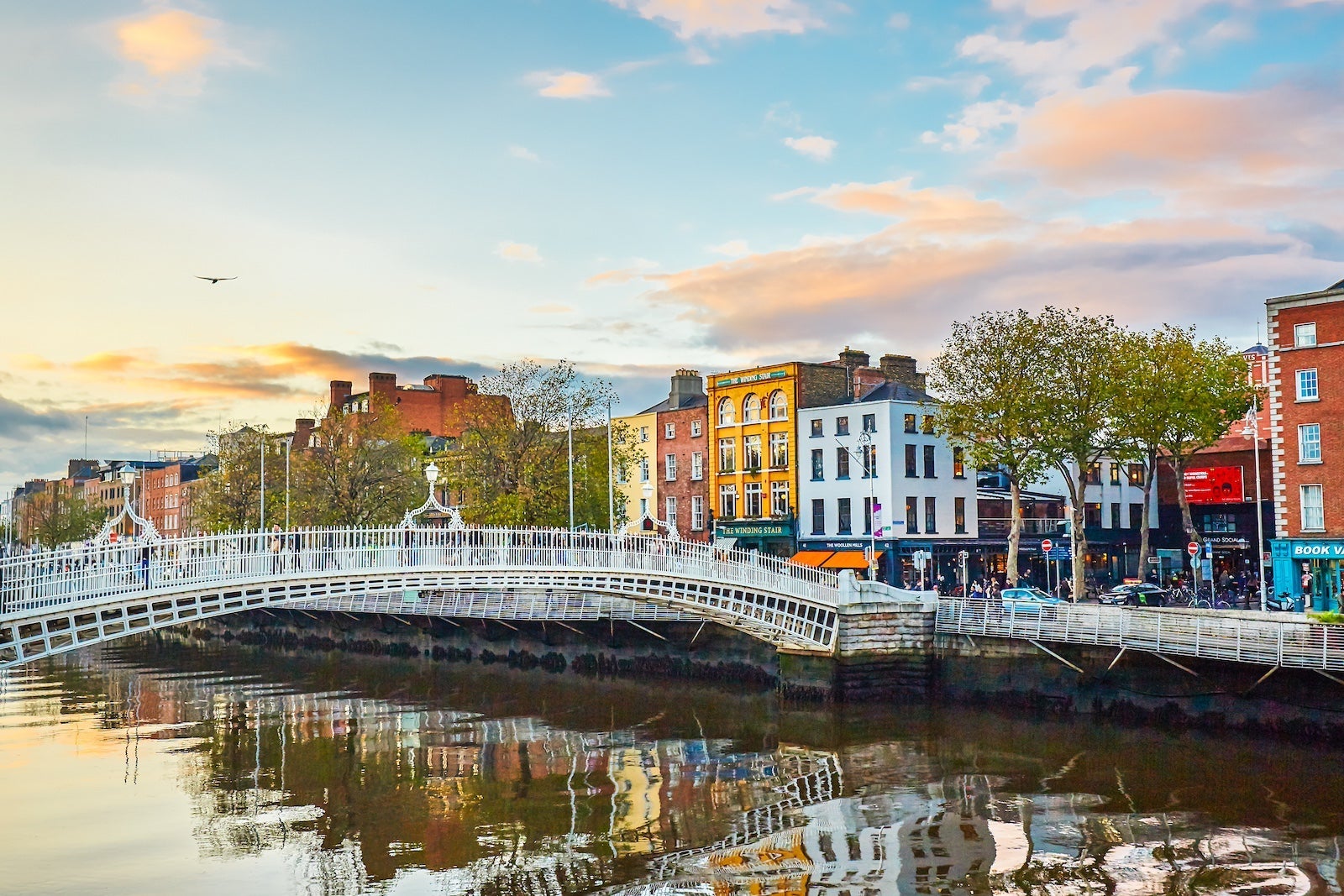 The Ha'penny Bridge in Dublin